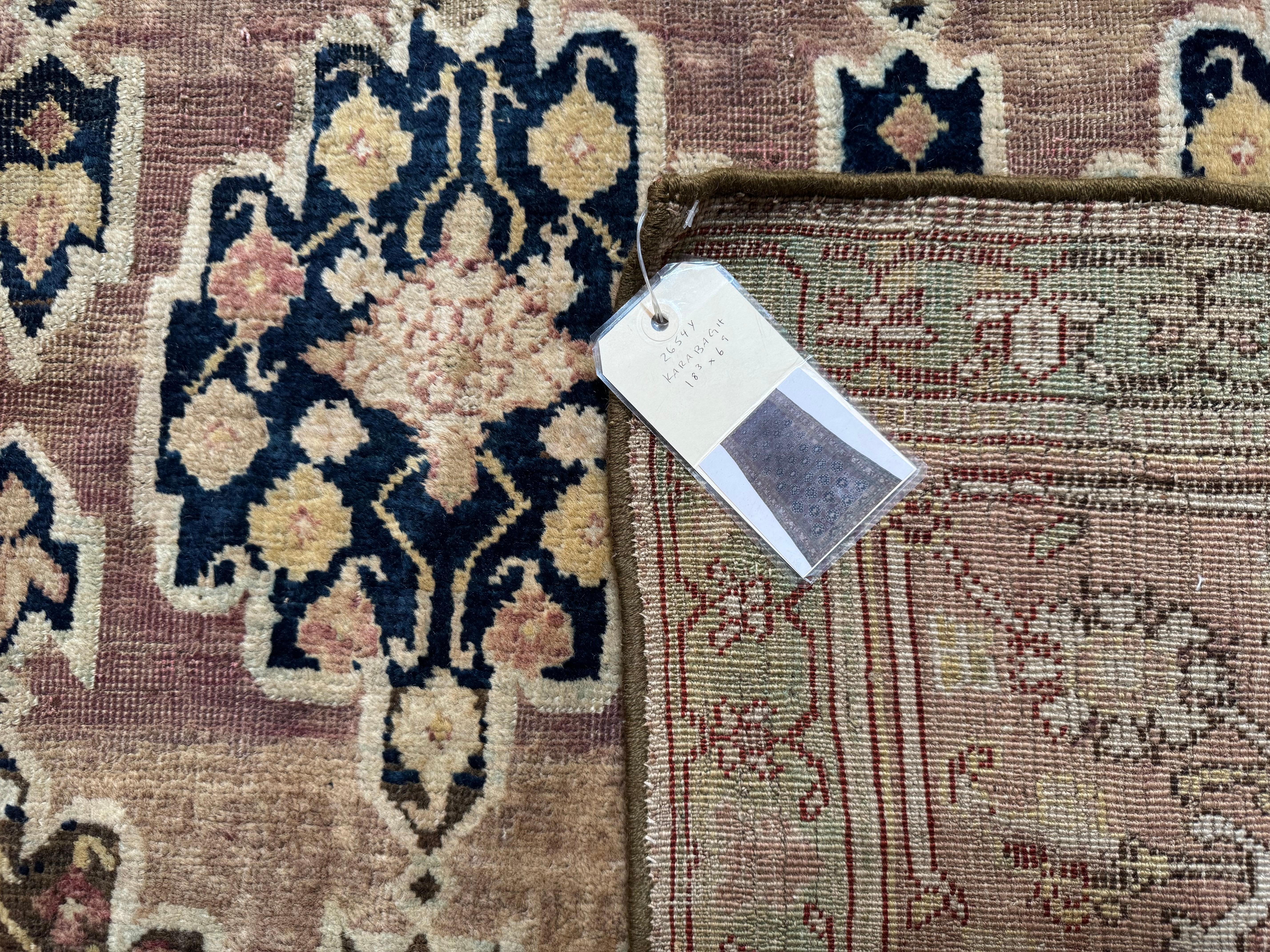 Antiker Karabagh Läufer Teppich - 18'3