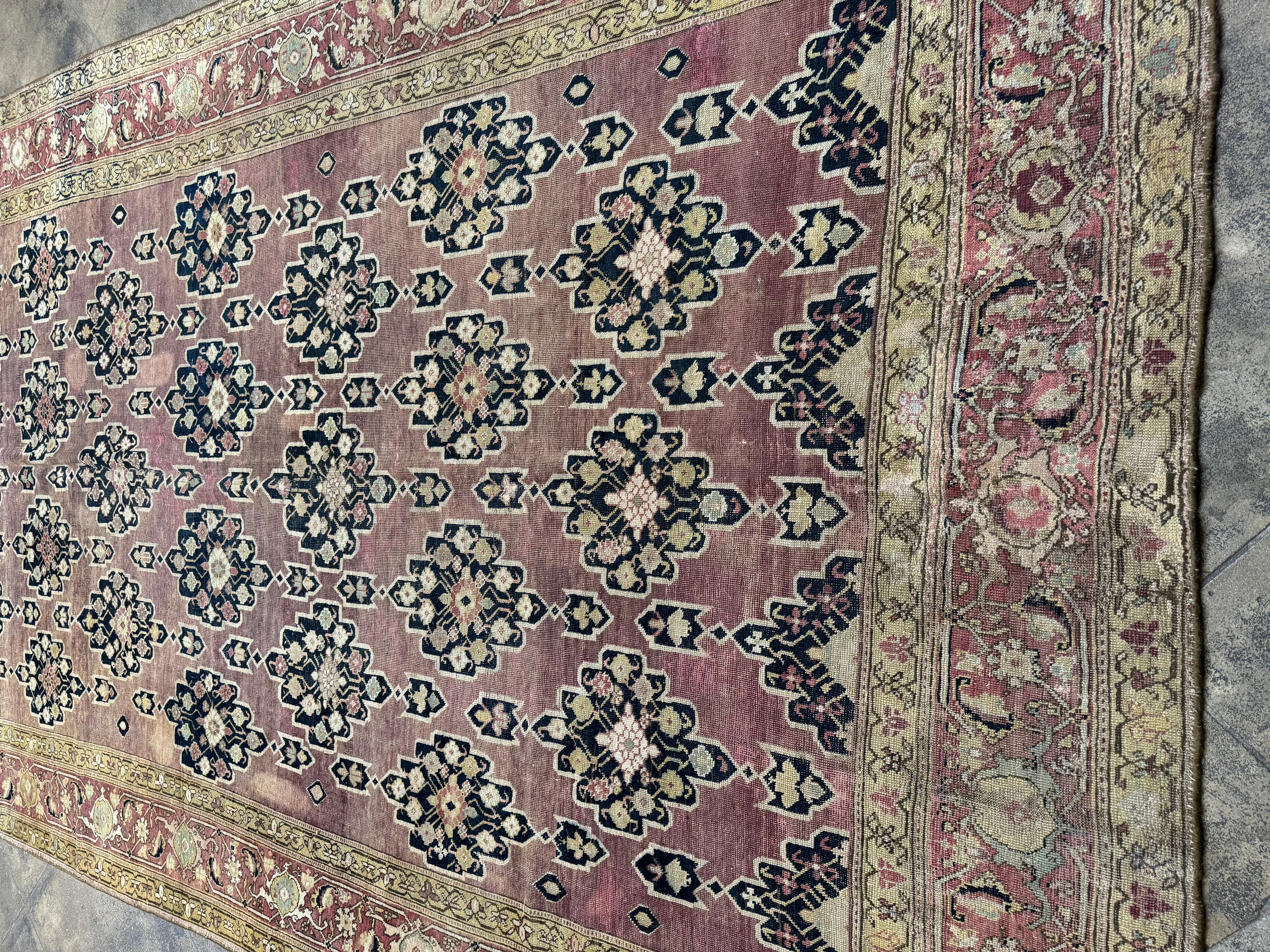 Antiker Karabagh Läufer Teppich - 18'3