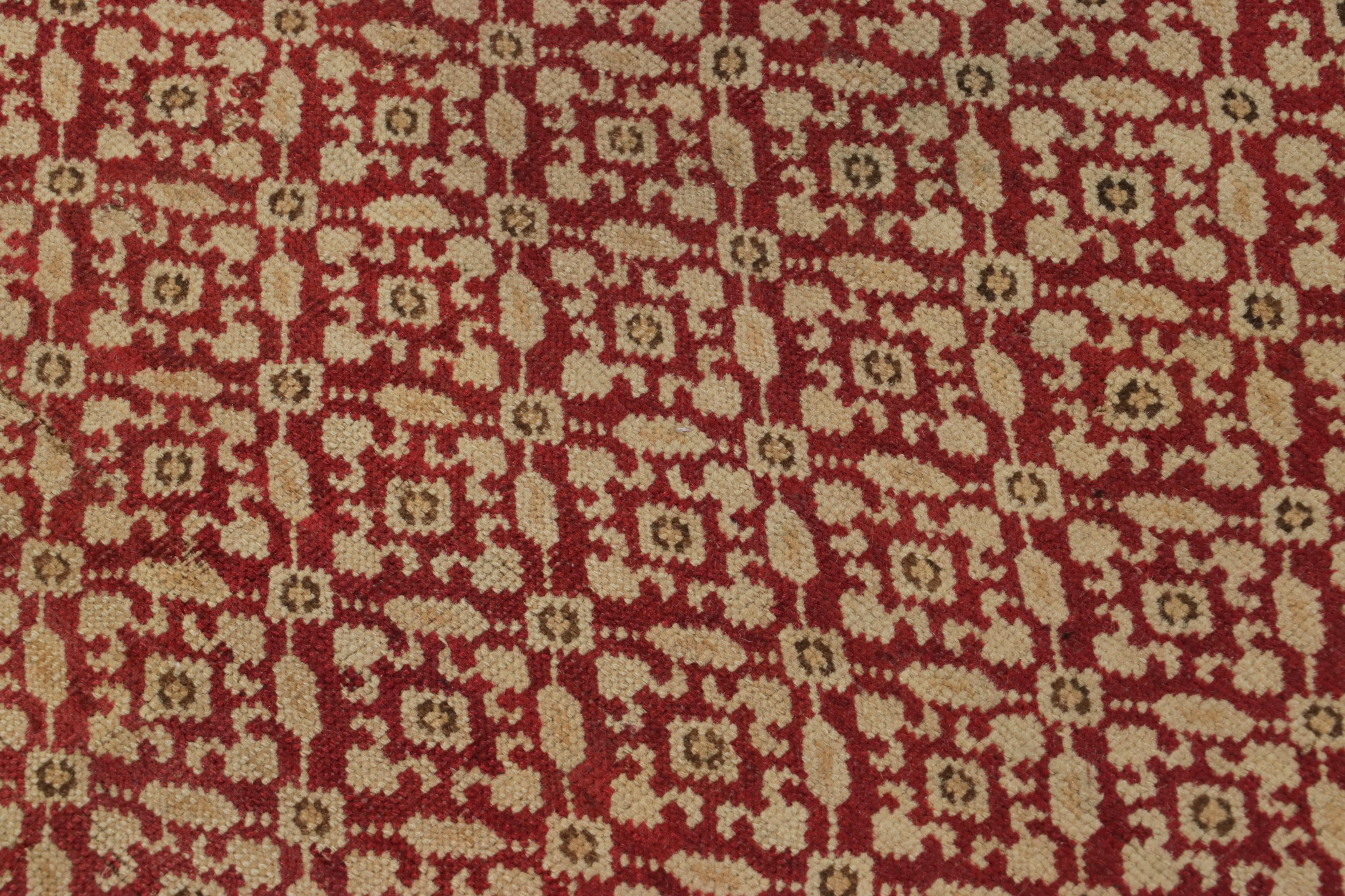 Made with hand-knotted wool circa 1900, this 4x6 Antique Karabagh rug from Russia is a particularly special piece, featuring a light and refreshing Herati-inspired classical floral design—an exciting new curation from Rug & Kilim’s rare classics.