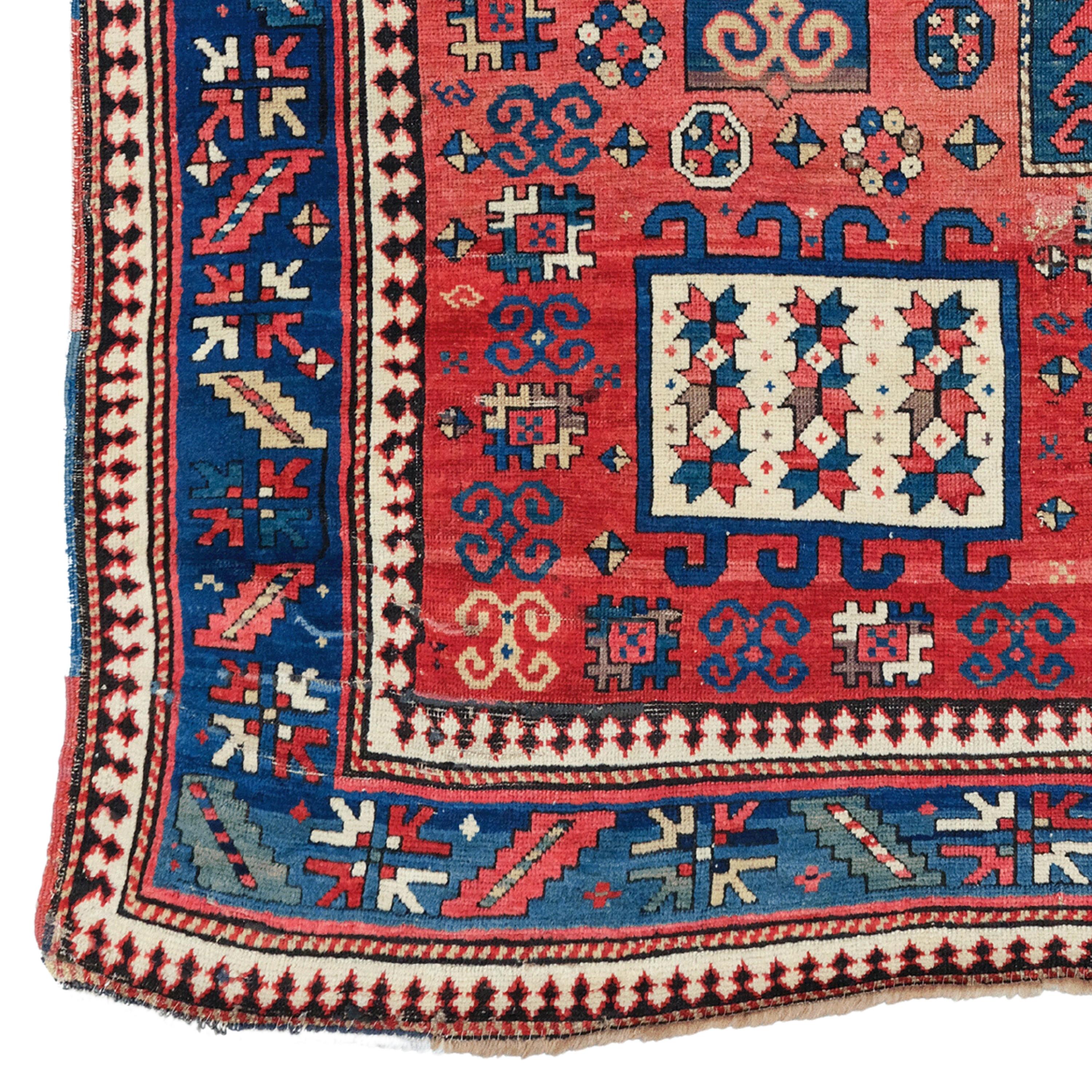 Antique Karachop Rug
19th Century Karachop Rug, Antique Rug
Size: 180x220cm  5,9x7,21 Ft

This 19th century Karachop rug will add a unique touch to your space with its historical and cultural richness. Drawing attention with its vibrant colors and