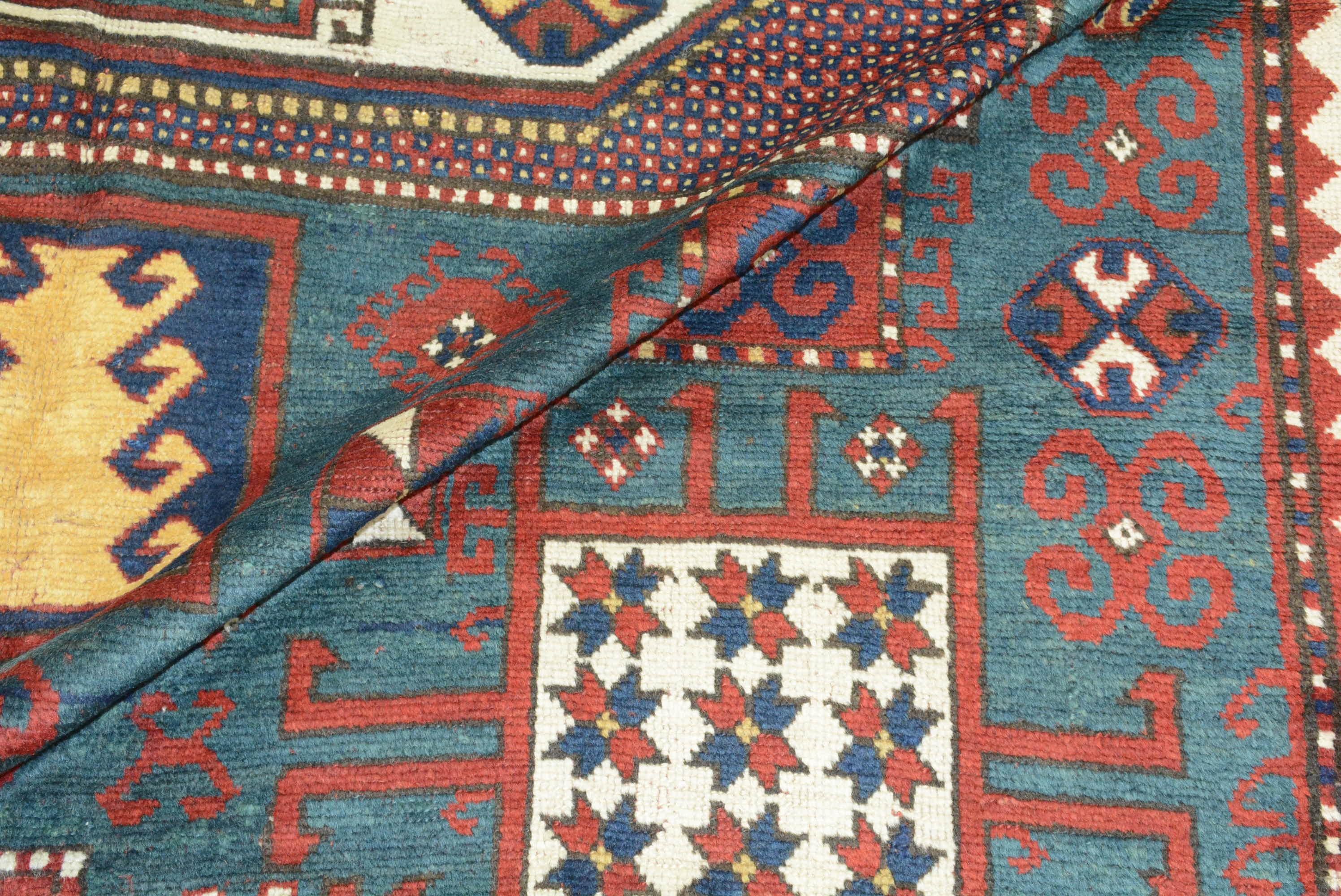 Wool Antique Karachopf Kazak Rug For Sale