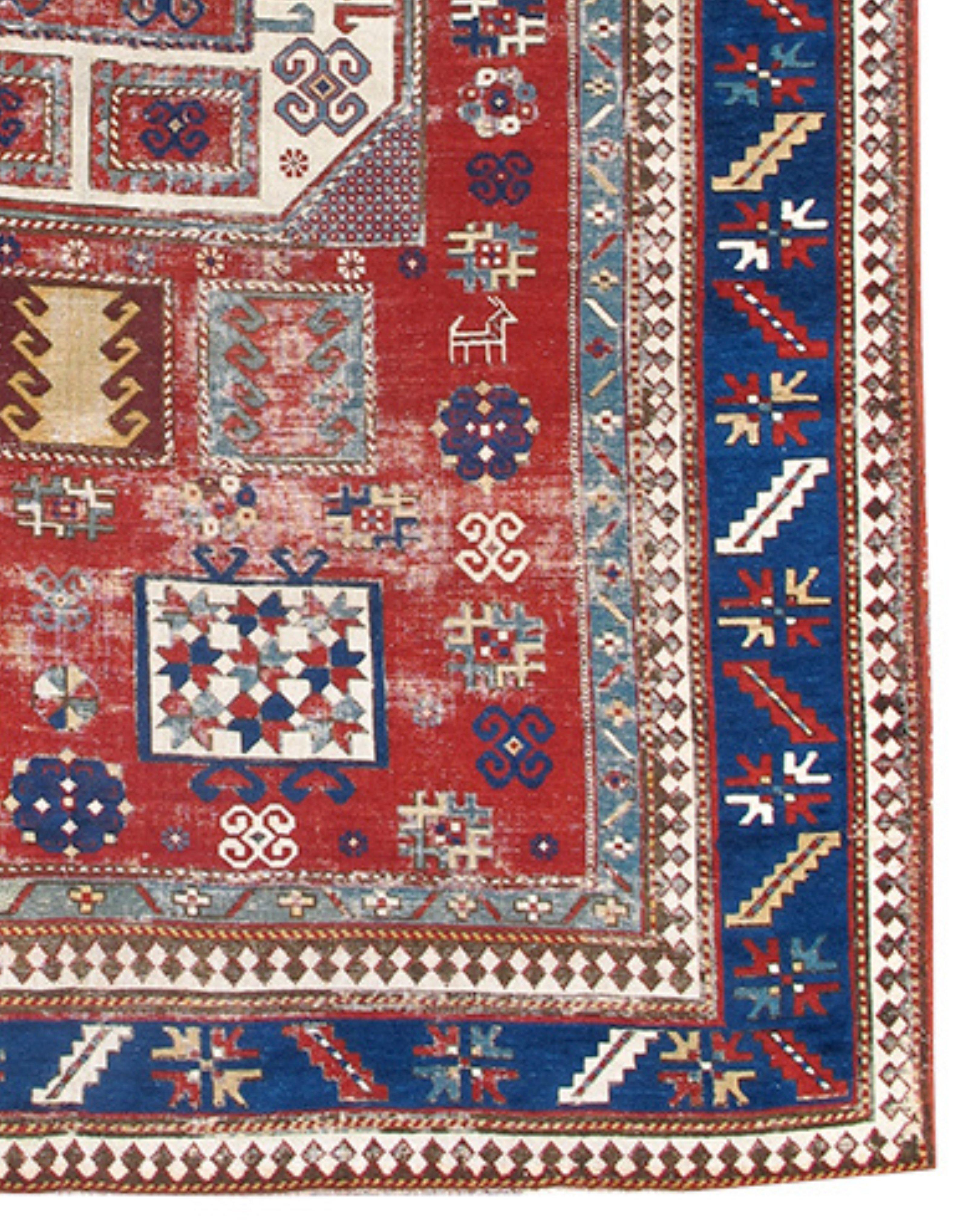 Antiker Kazak-Teppich aus Karachopf, spätes 19. Jahrhundert (Wolle) im Angebot