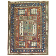 Alfombra antigua Karachopt Kazak, "Karachop