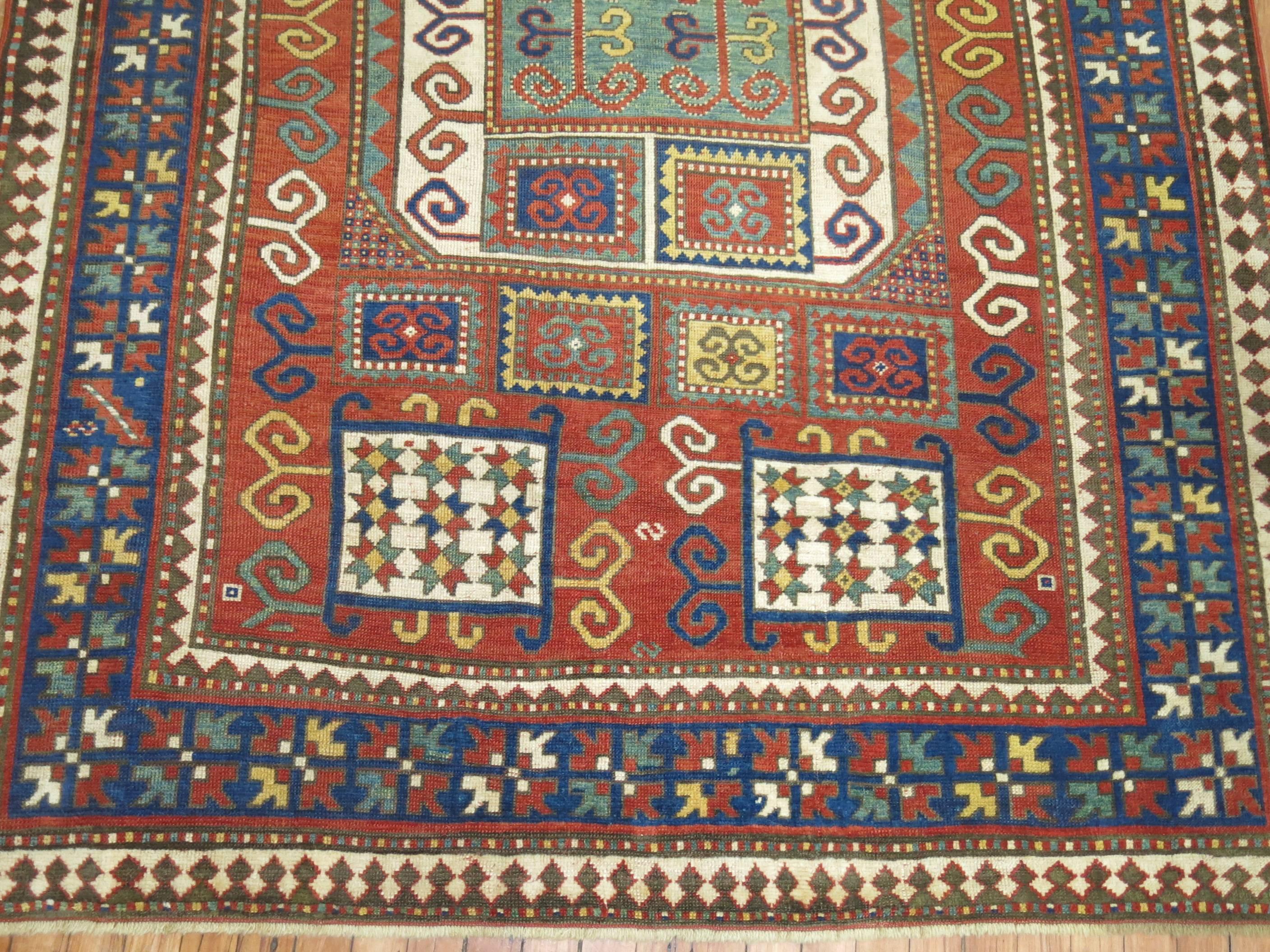 Antique Karachopt Kazak Rug, 'Karachop' 2