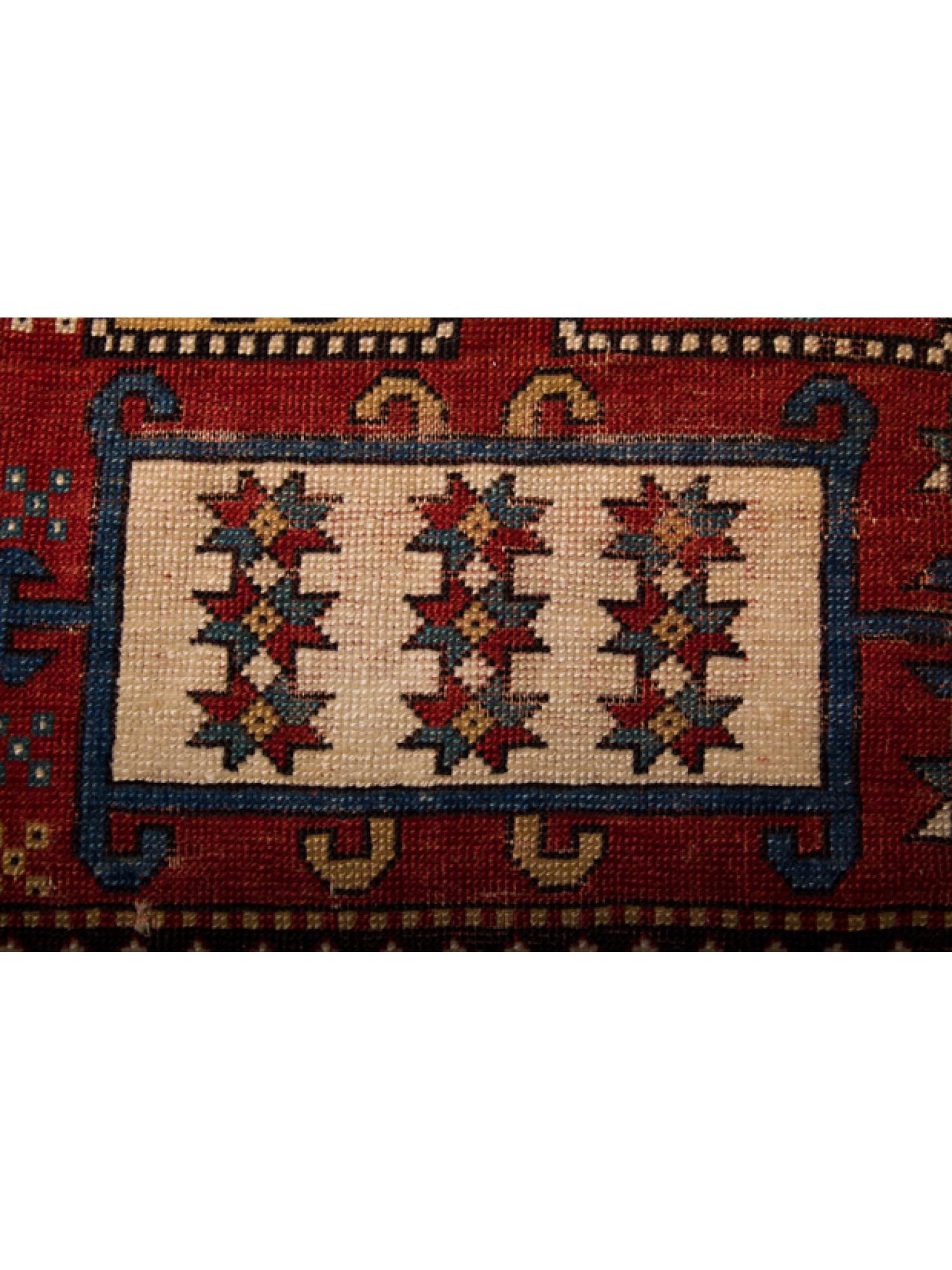 Teinture végétale Tapis ancien Karachov Kazak Karachoph Sud-Ouest Caucase Fin du 19ème siècle en vente