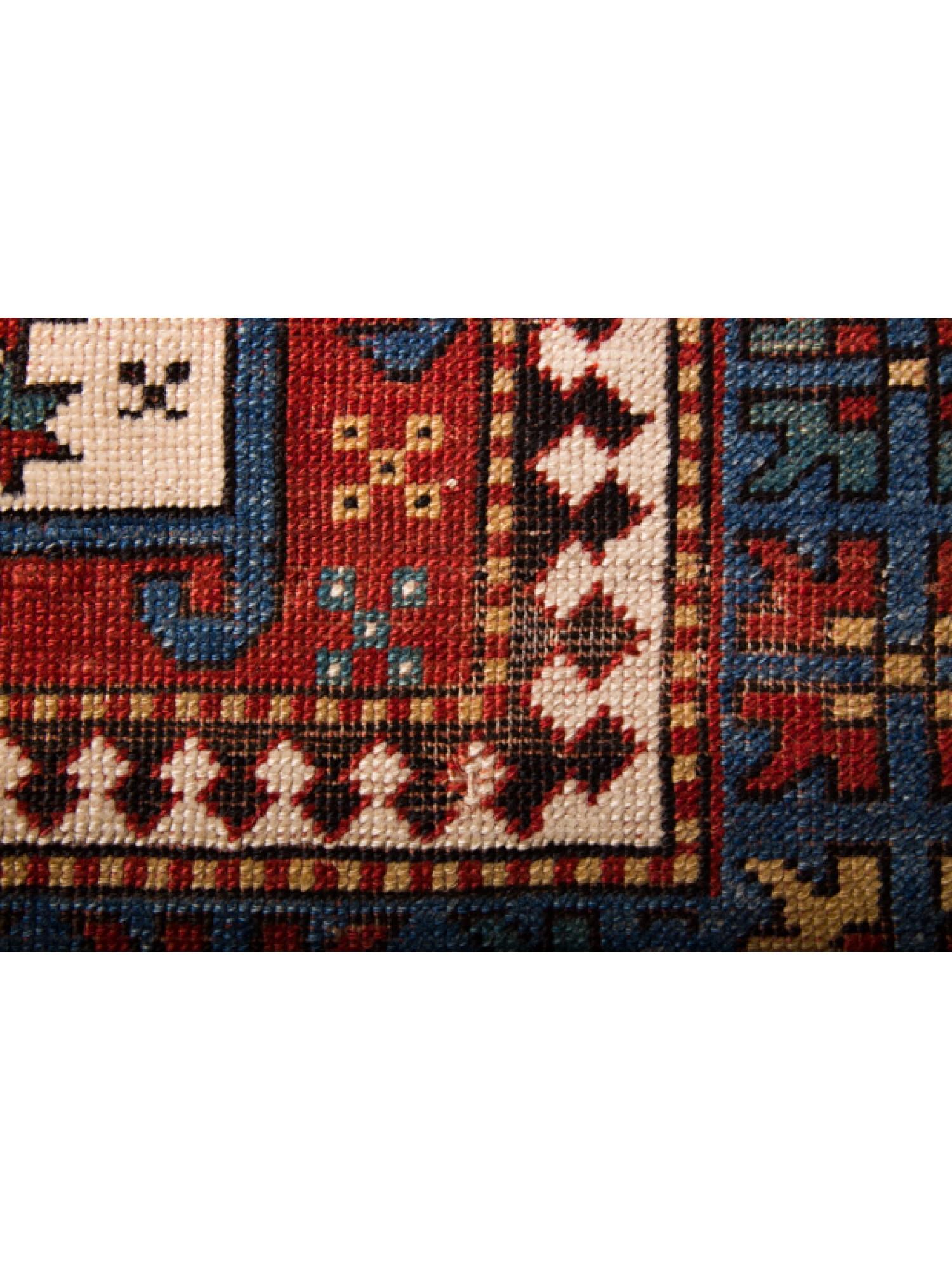 Tapis ancien Karachov Kazak Karachoph Sud-Ouest Caucase Fin du 19ème siècle Bon état - En vente à Tokyo, JP