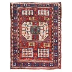 Antique Karachov Kazak Rug Karachoph Southwest Caucasus Carpet Late-19th Century