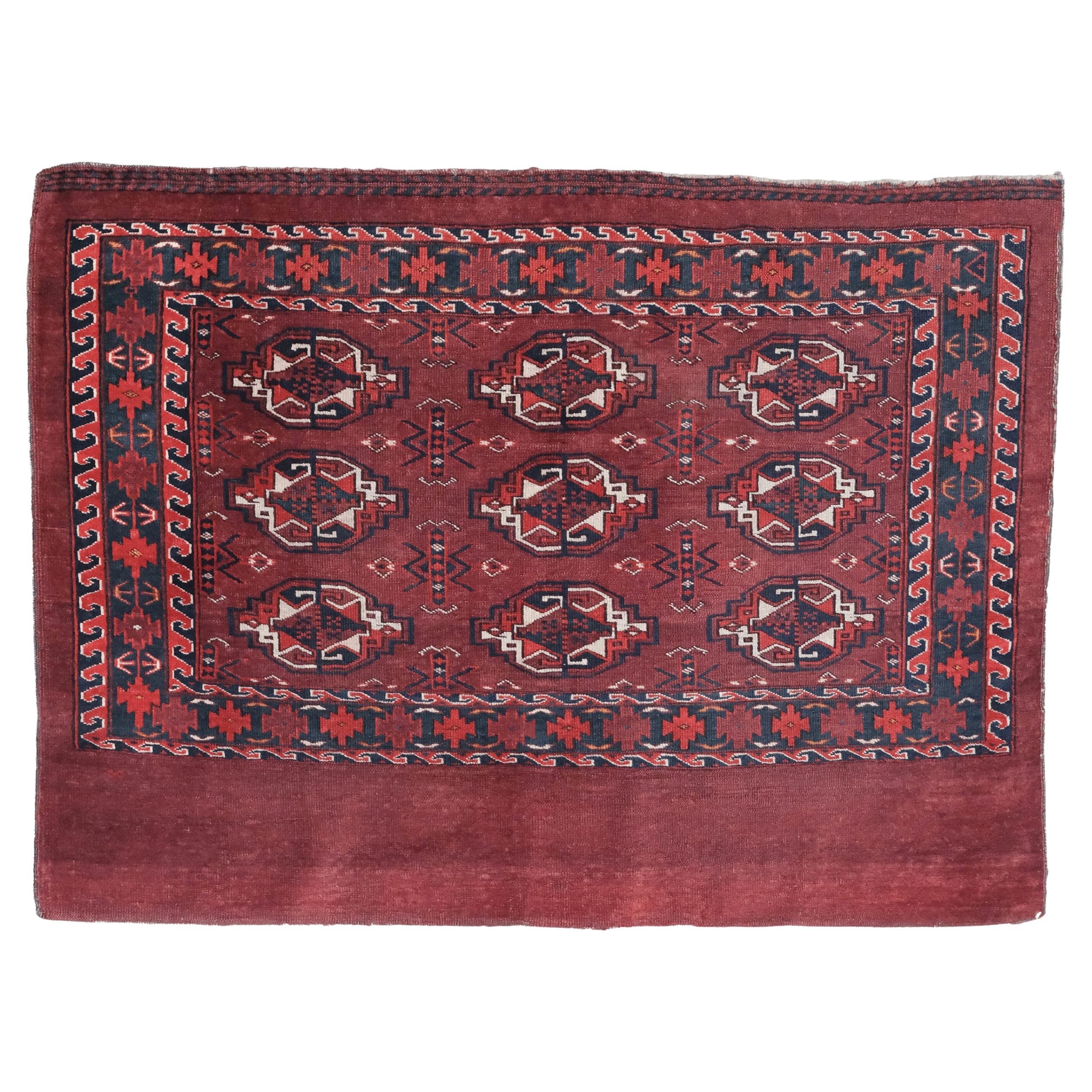 Antique Karadashli Chuval - 19th Century Turkmen Karadashli Chuval