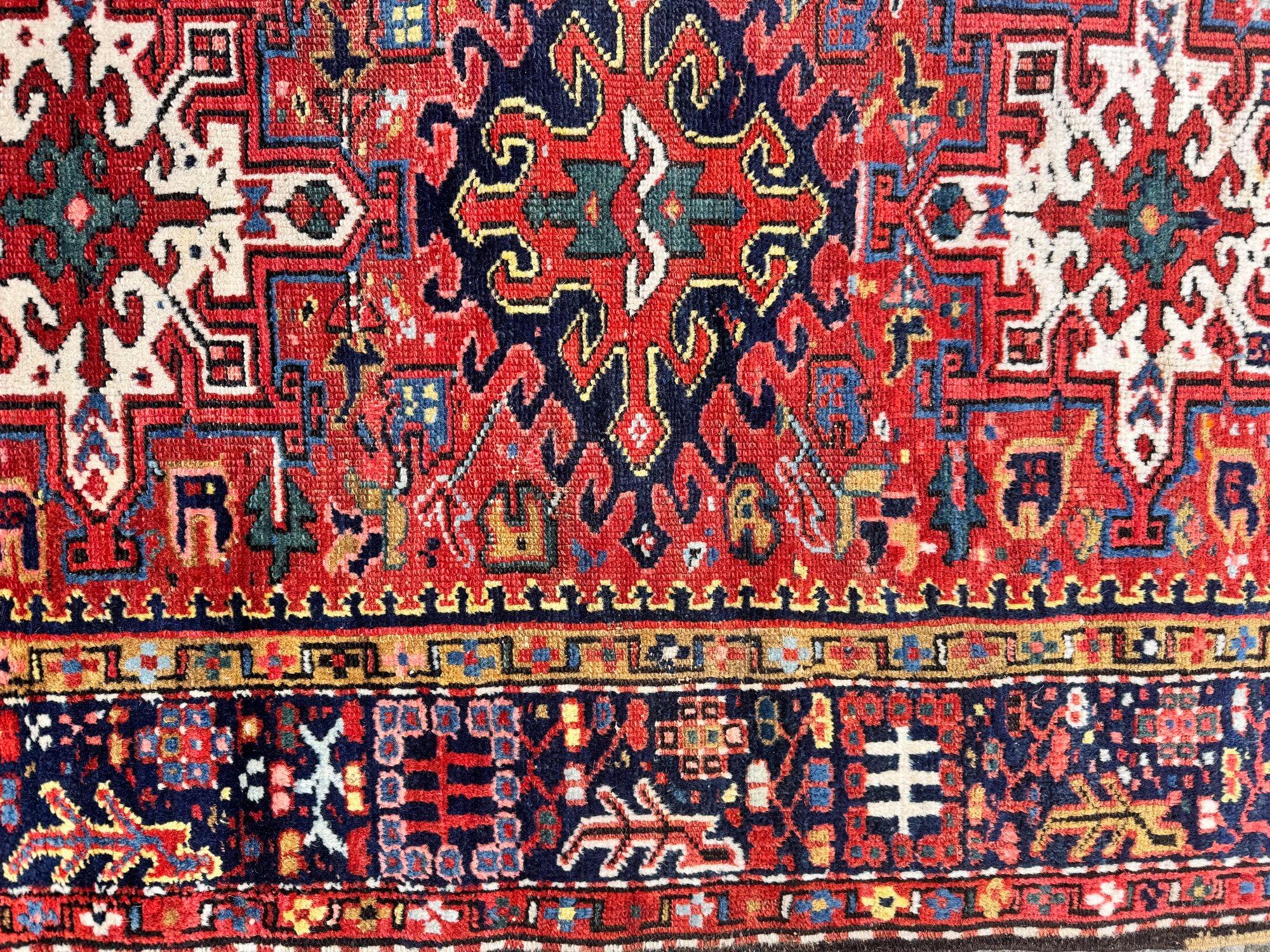 Antiker Karadja Teppich 1.48m x 1.00m im Angebot 9
