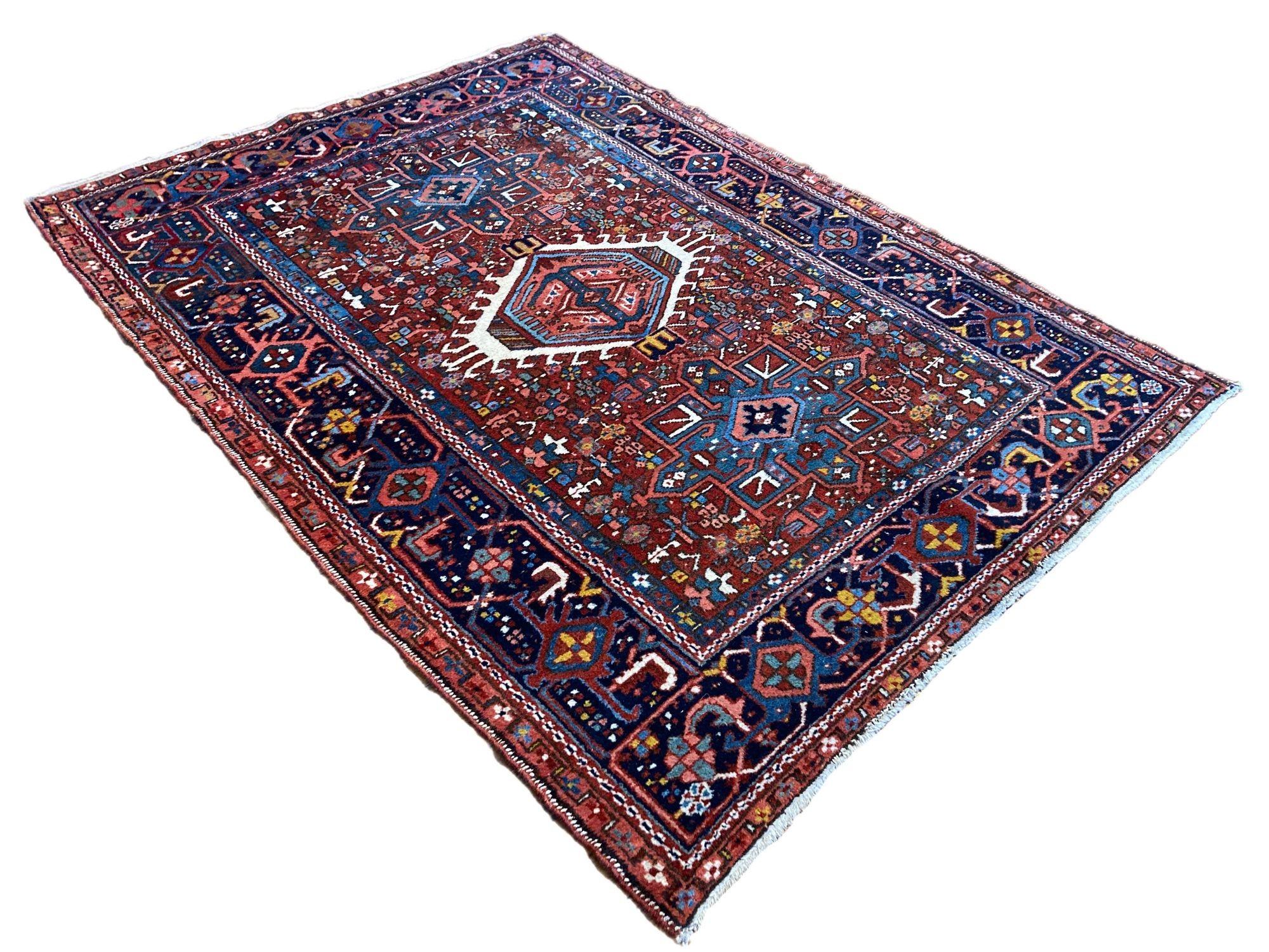 Antiker Karadja-Teppich 1,93m x 1,41m im Zustand „Relativ gut“ im Angebot in St. Albans, GB