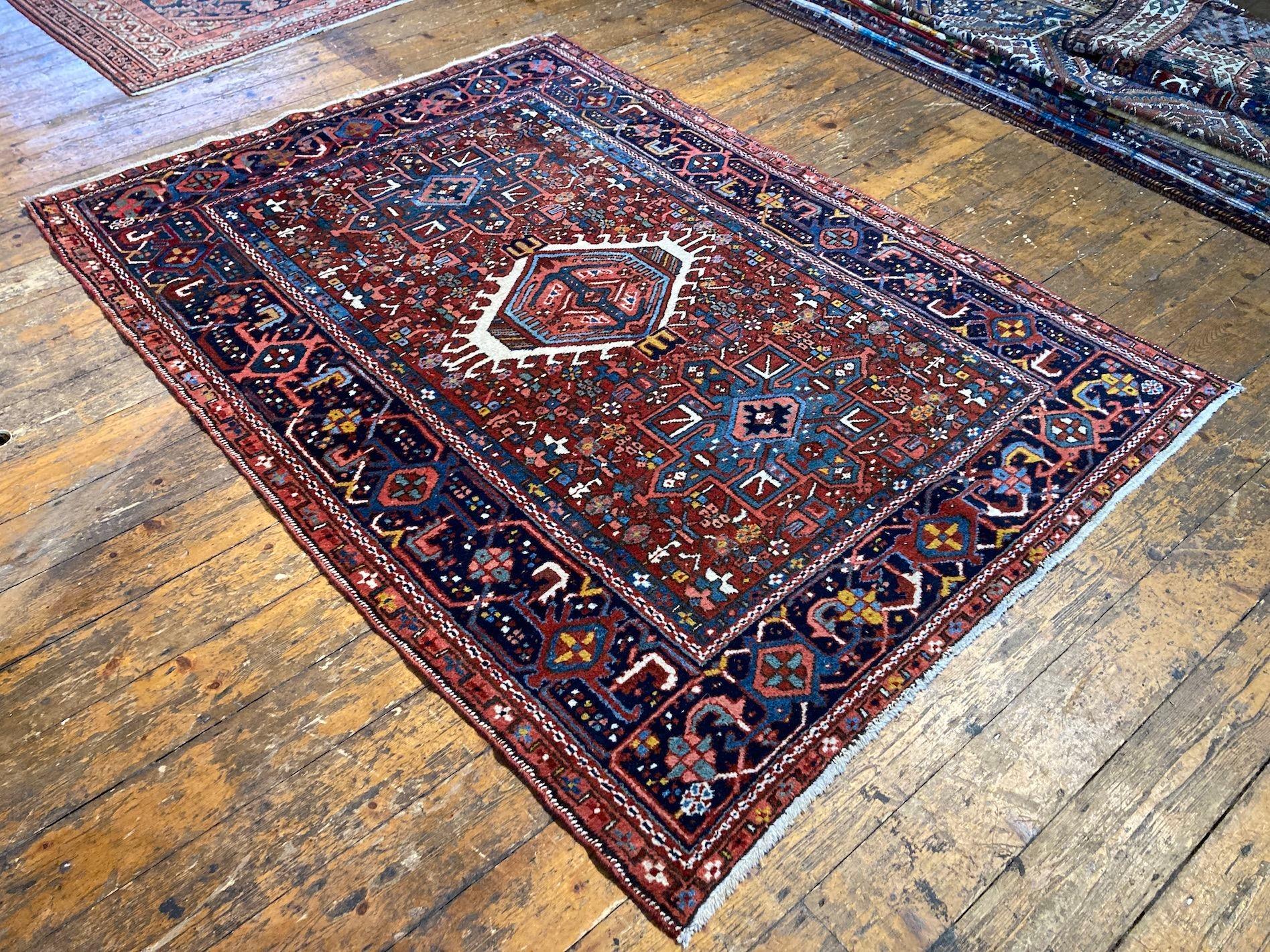 Early 20th Century Antique Karadja Rug 1.93m x 1.41m For Sale