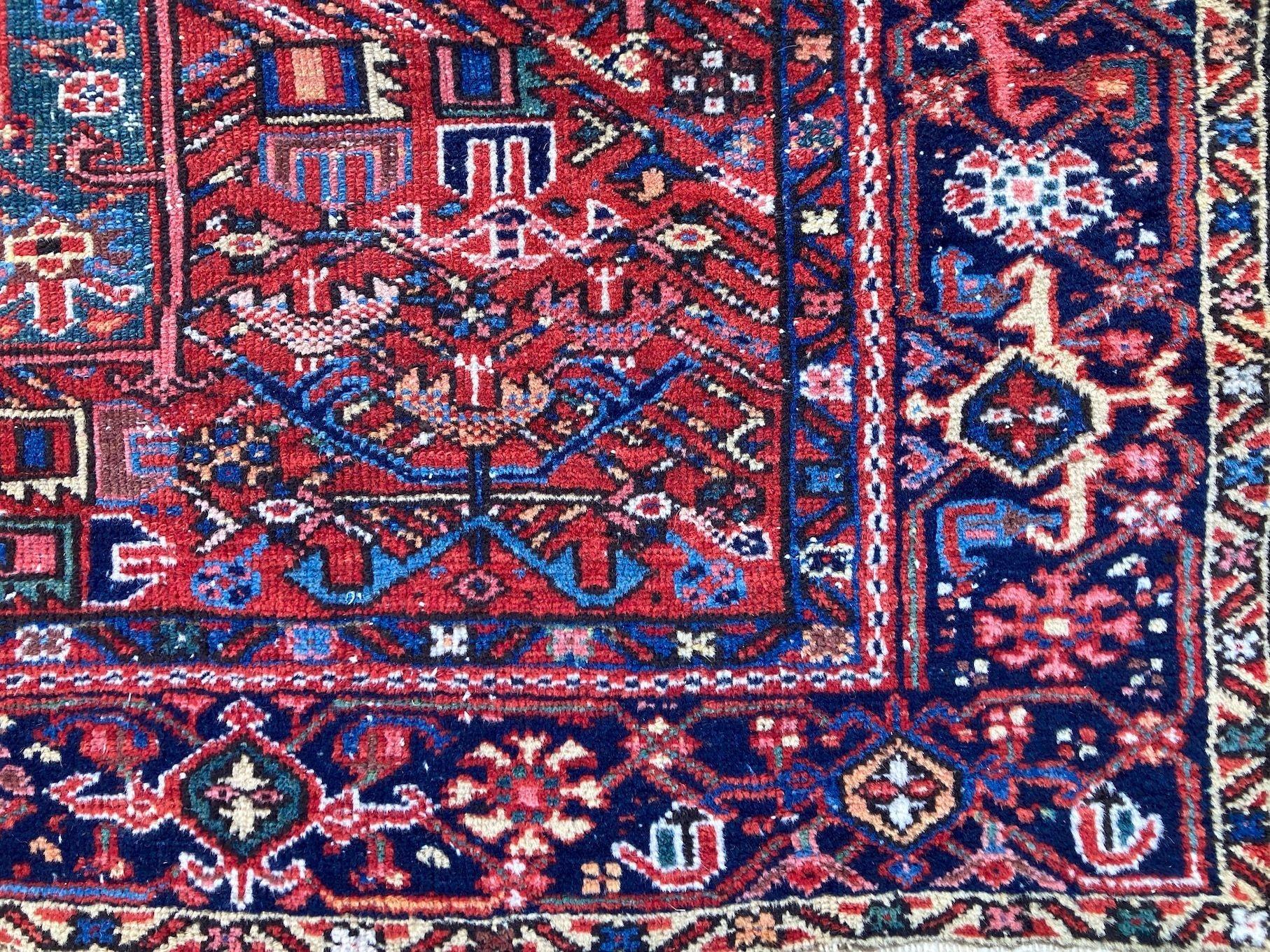 Early 20th Century Antique Karadja Rug For Sale