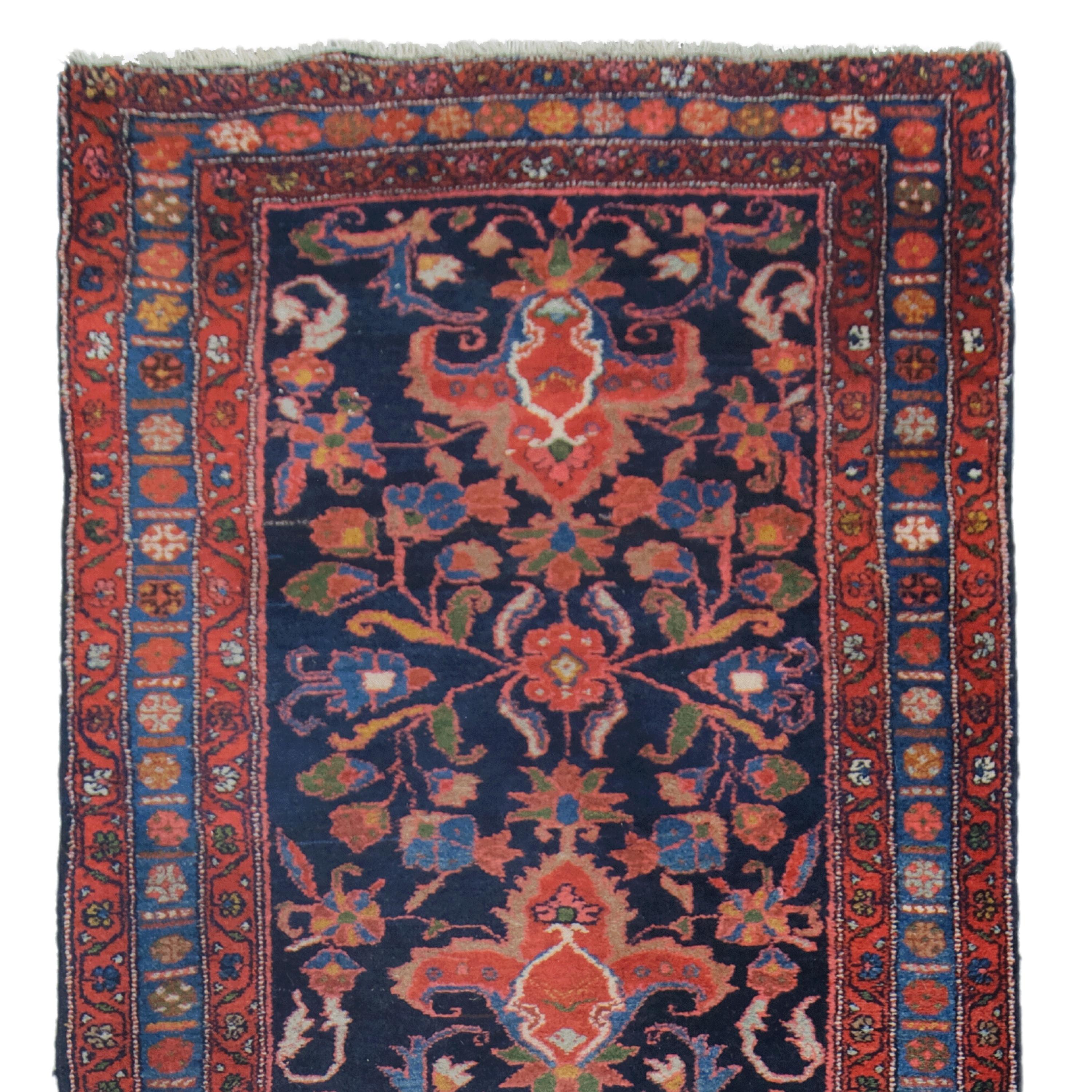 19th Century Karadja Runner

This magnificent 19th-century antique Karadja rug is a masterpiece that weaves the history, art and culture of its time into its intricate patterns. Each stitch tells a story, with skilled craftsmen meticulously crafting