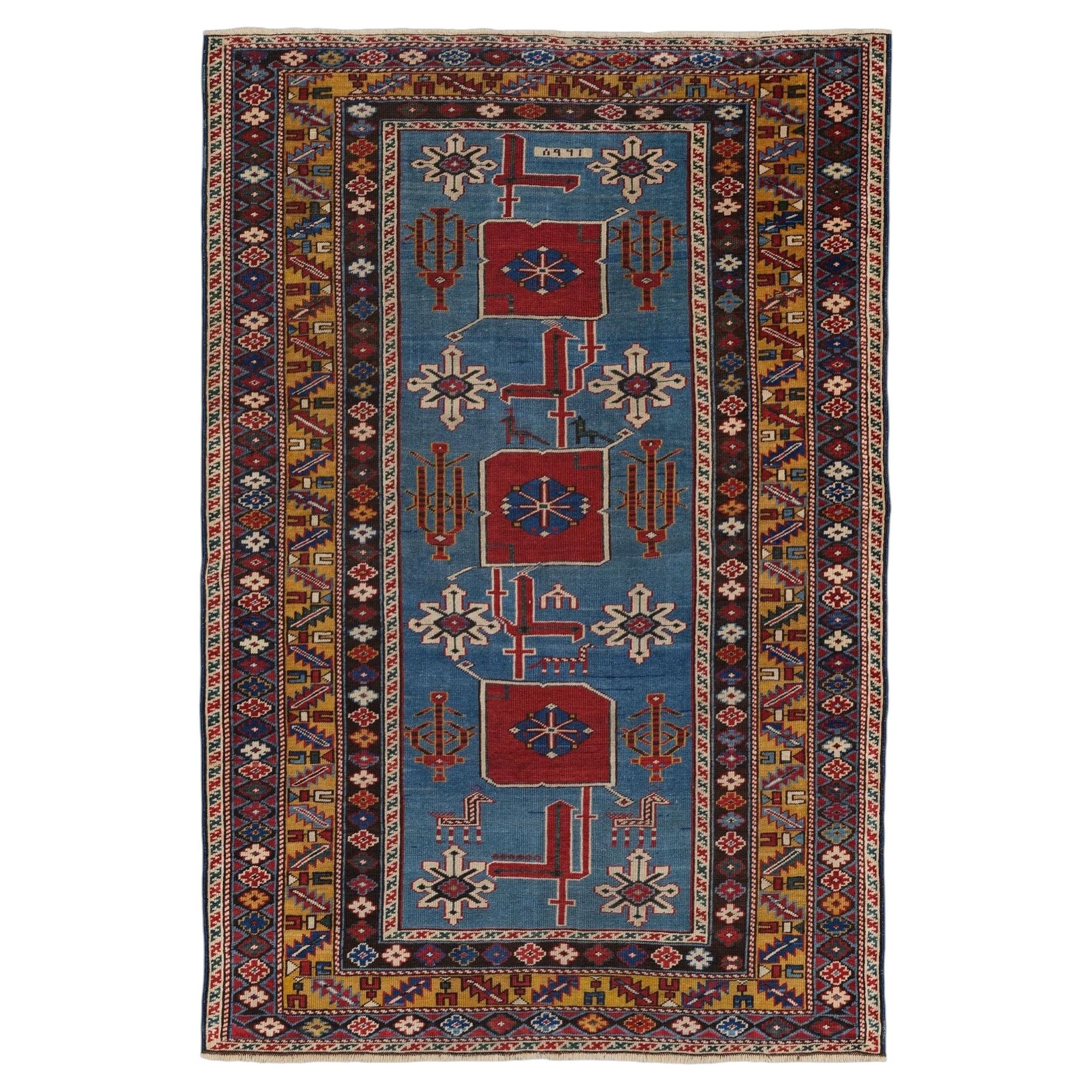Antique Karagashli Shirvan Rug - Dated 1298 / 1881 For Sale