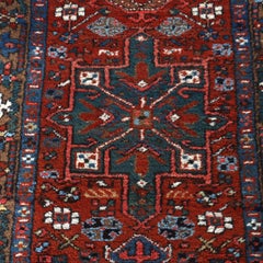 Antique Karaja Persian Oriental Wool Rug Runner C1920
