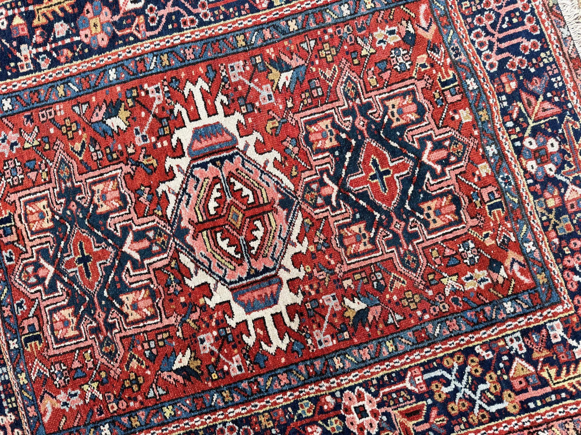 Antique Karaja Rug 1.31m x 1.13m For Sale 6