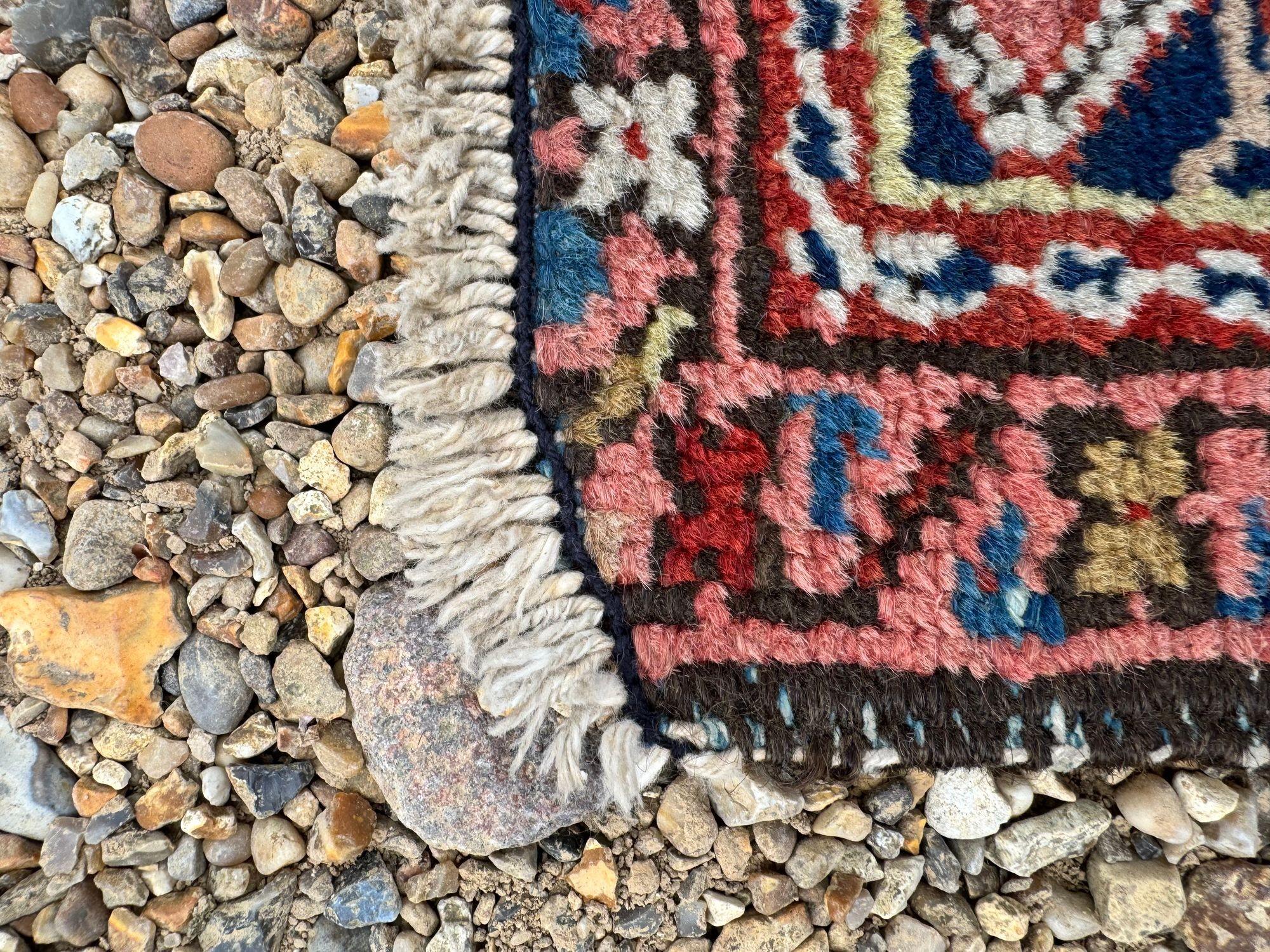 Antique Karaja Rug 1.31m x 1.13m For Sale 15