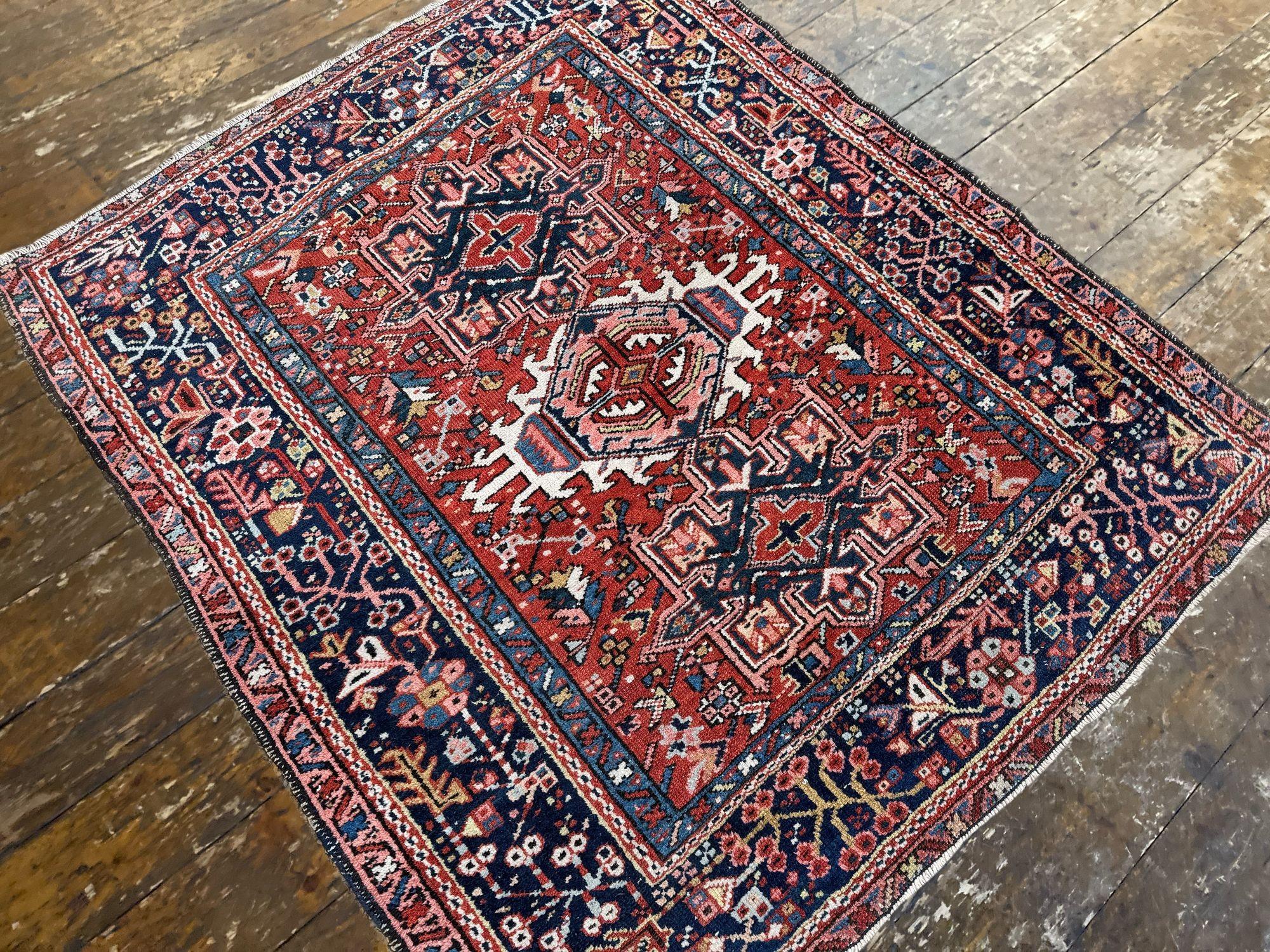 Antique Karaja Rug 1.31m x 1.13m For Sale 1