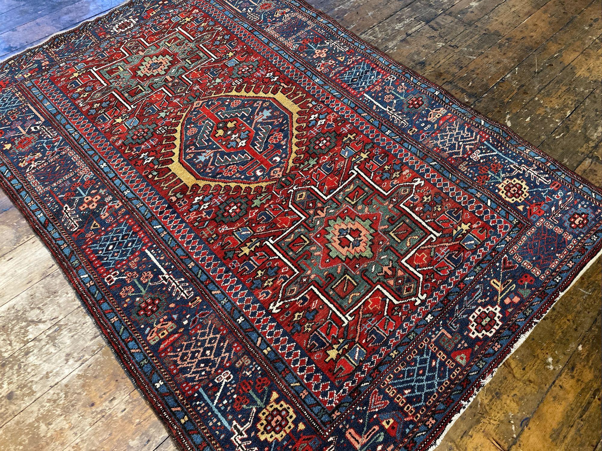 Tappeto antico Karaja 1,91 m x 1,30 m in vendita 1