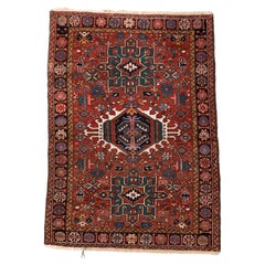 Antique Karaje Rug with Triple Medallion Design