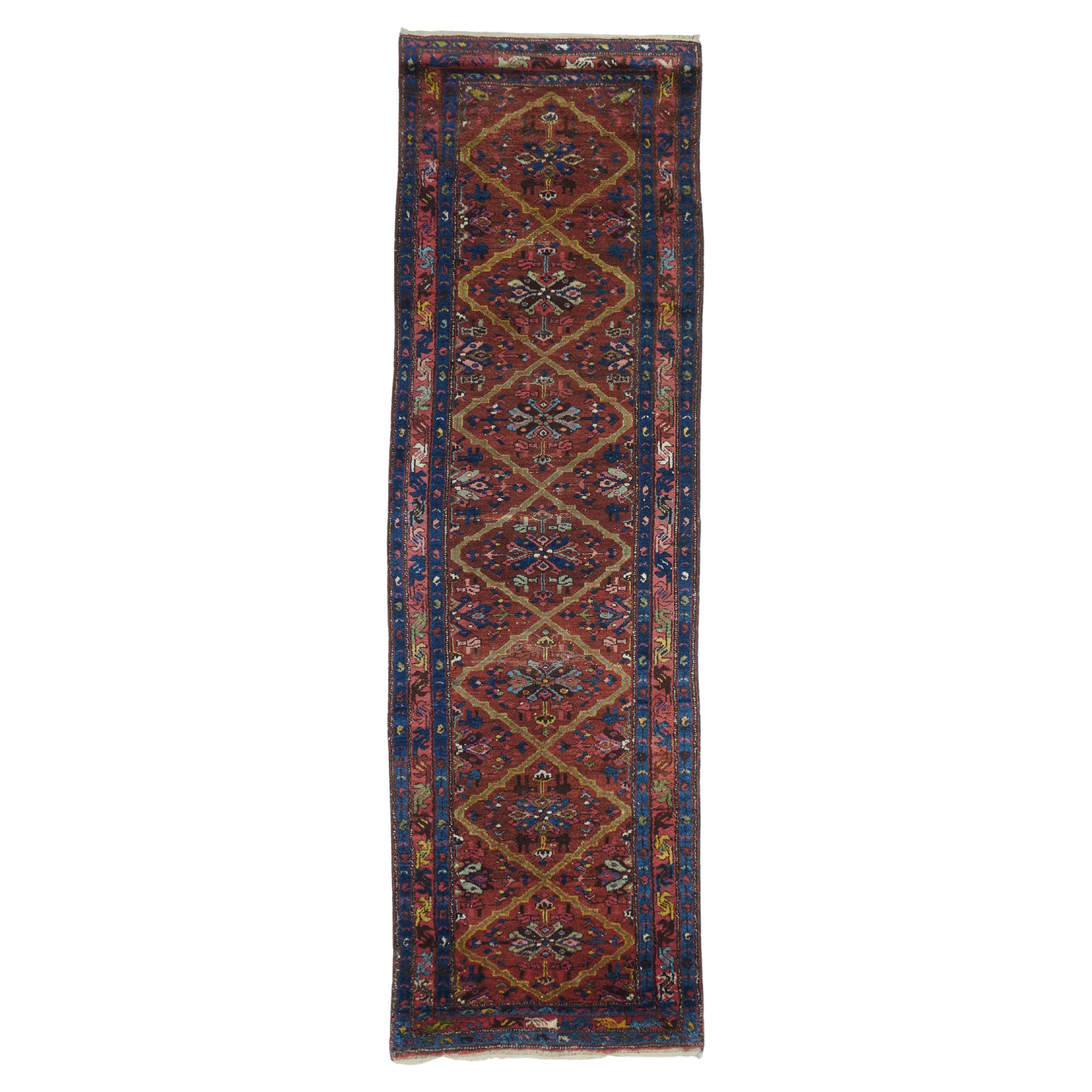 Antique Karajeh Heriz Rug 3'0'' x 9'7''