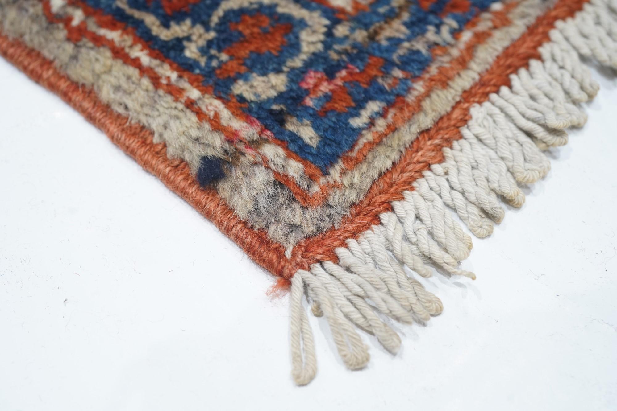 Asian Antique Karajeh Heriz Rug For Sale