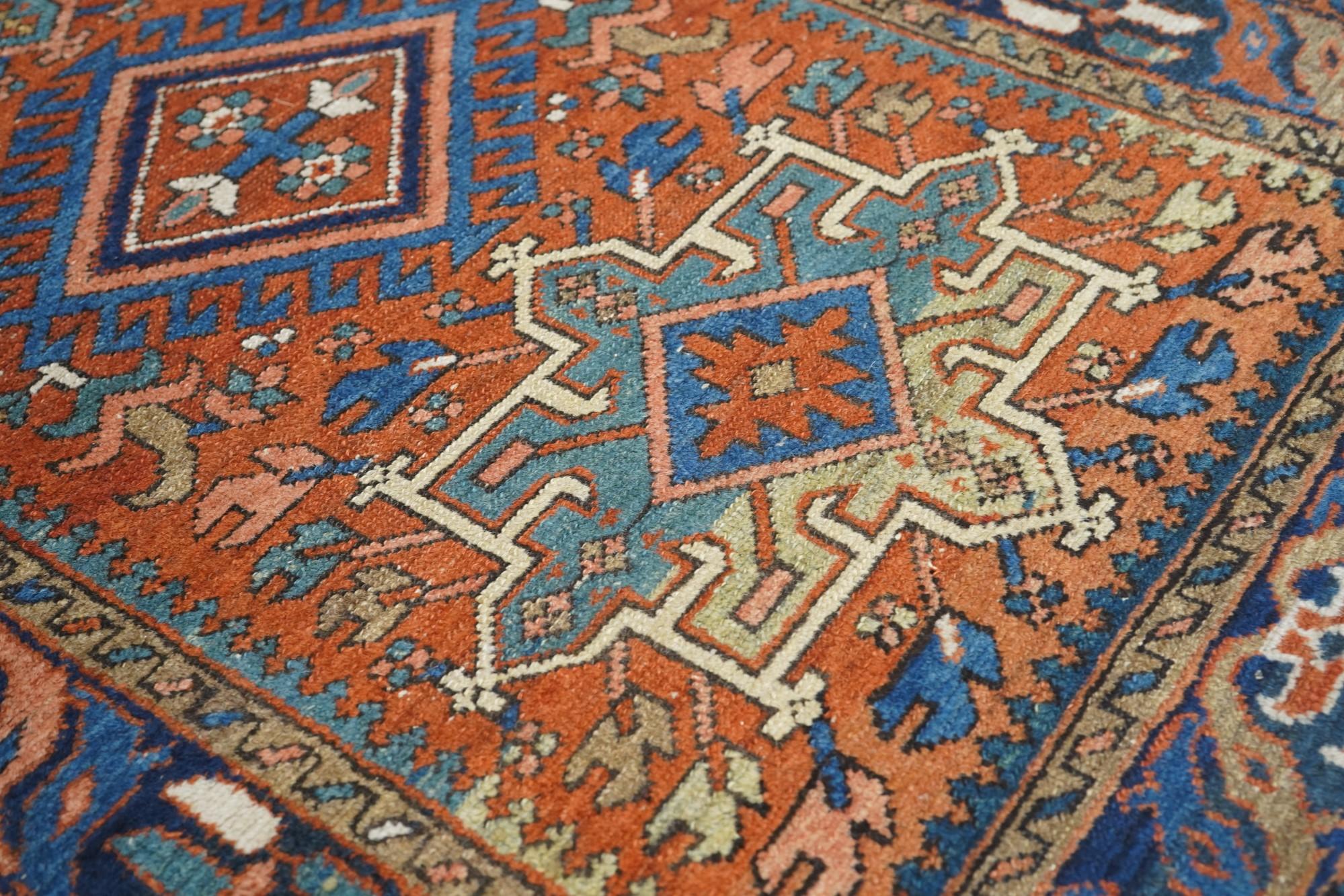 Early 20th Century Antique Karajeh Rug For Sale
