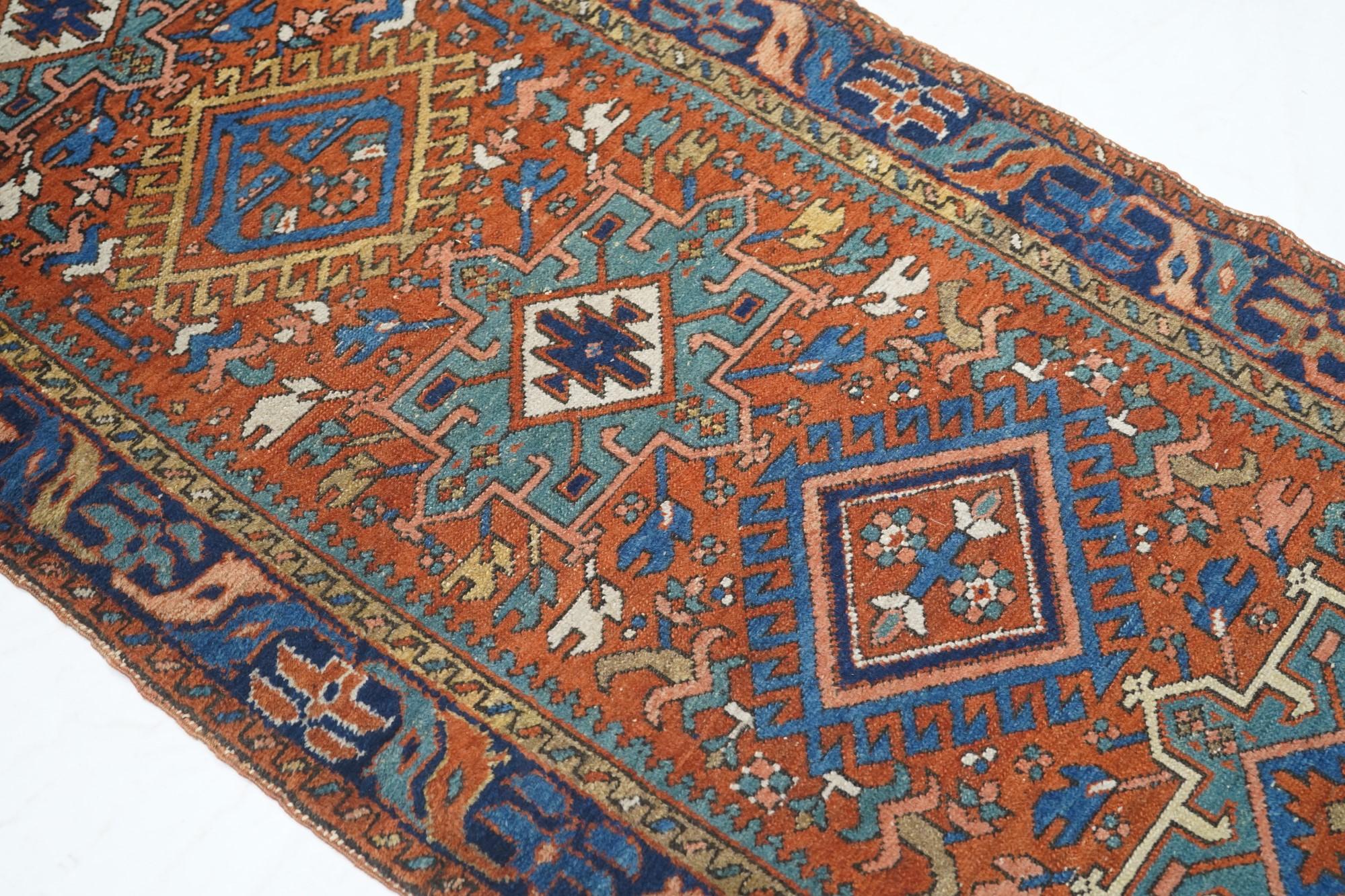 Wool Antique Karajeh Rug For Sale