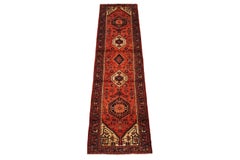 Antique Karajeh Sarab Gallery Runner with Abrash, circa 1940