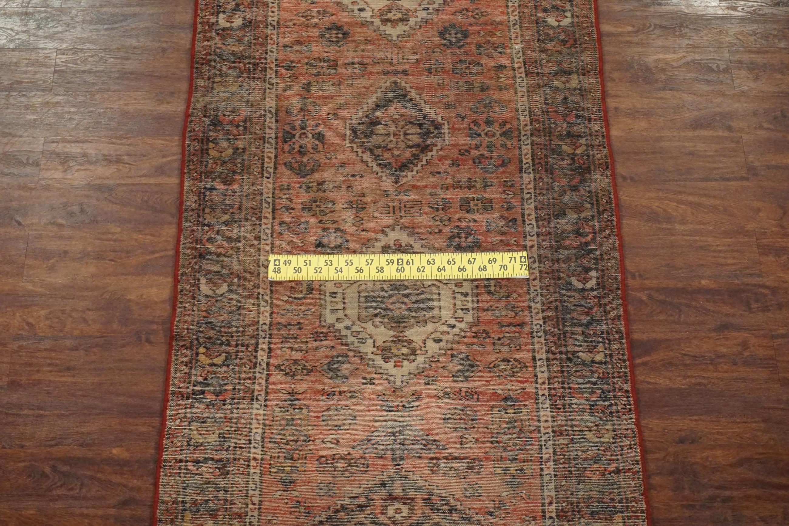 Mid-20th Century Antique Karajeh Sarab Gallery Runner with Abrash, circa 1940 For Sale