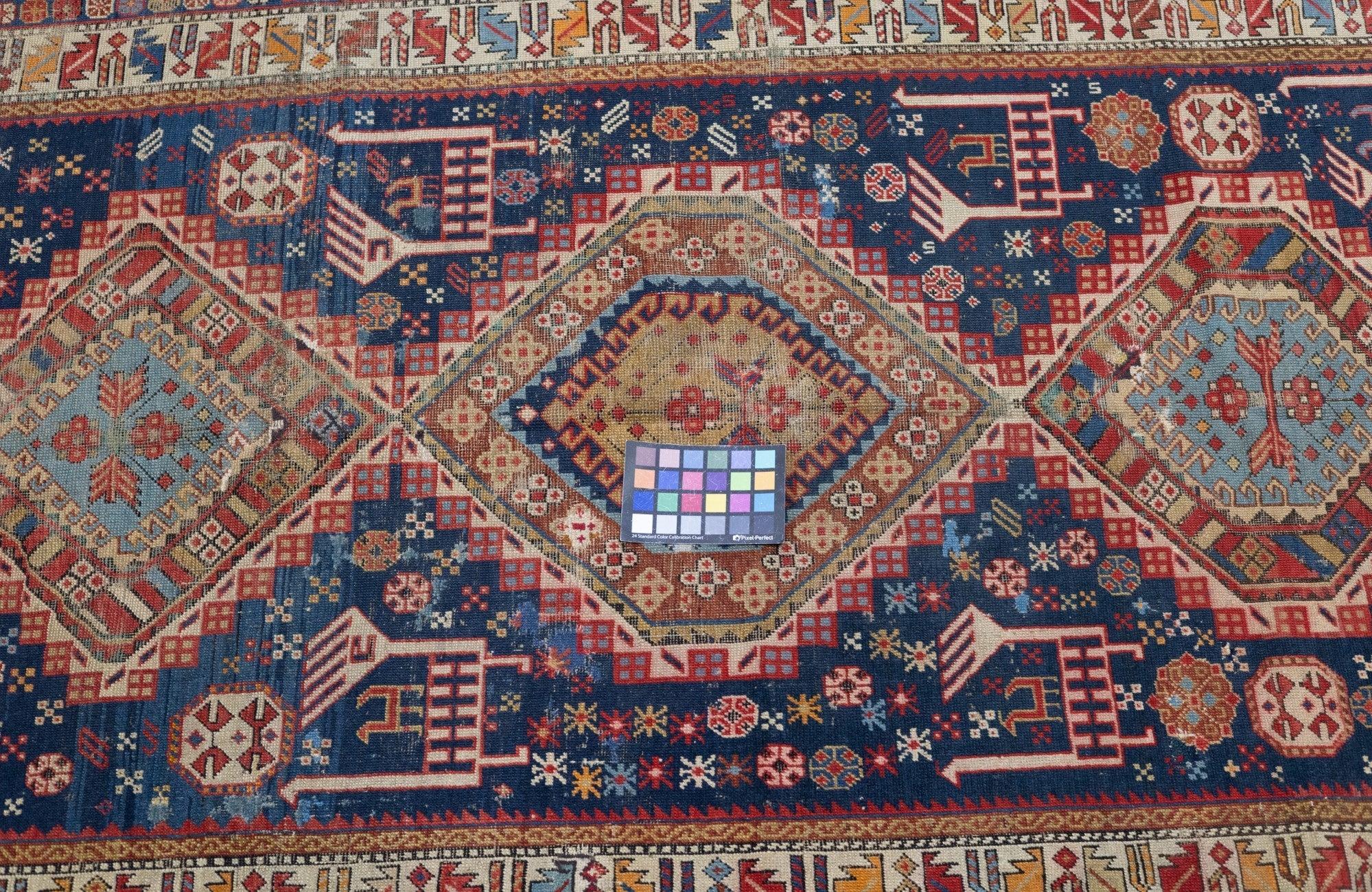 Antique Karakashli Rug 3'9'' x 5'10'' In Good Condition For Sale In New York, NY