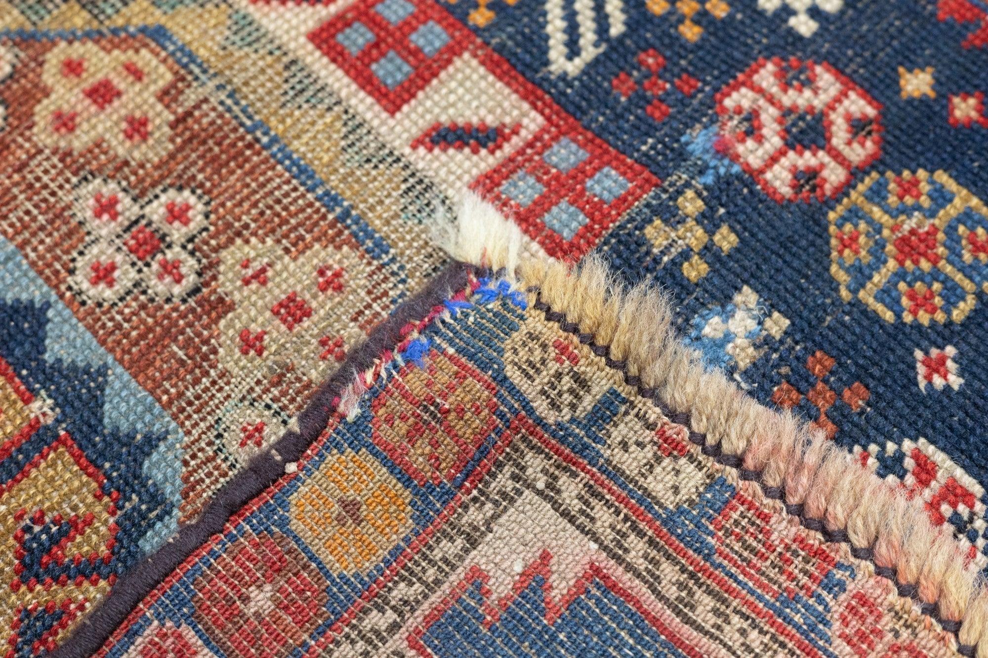 Wool Antique Karakashli Rug 3'9'' x 5'10'' For Sale