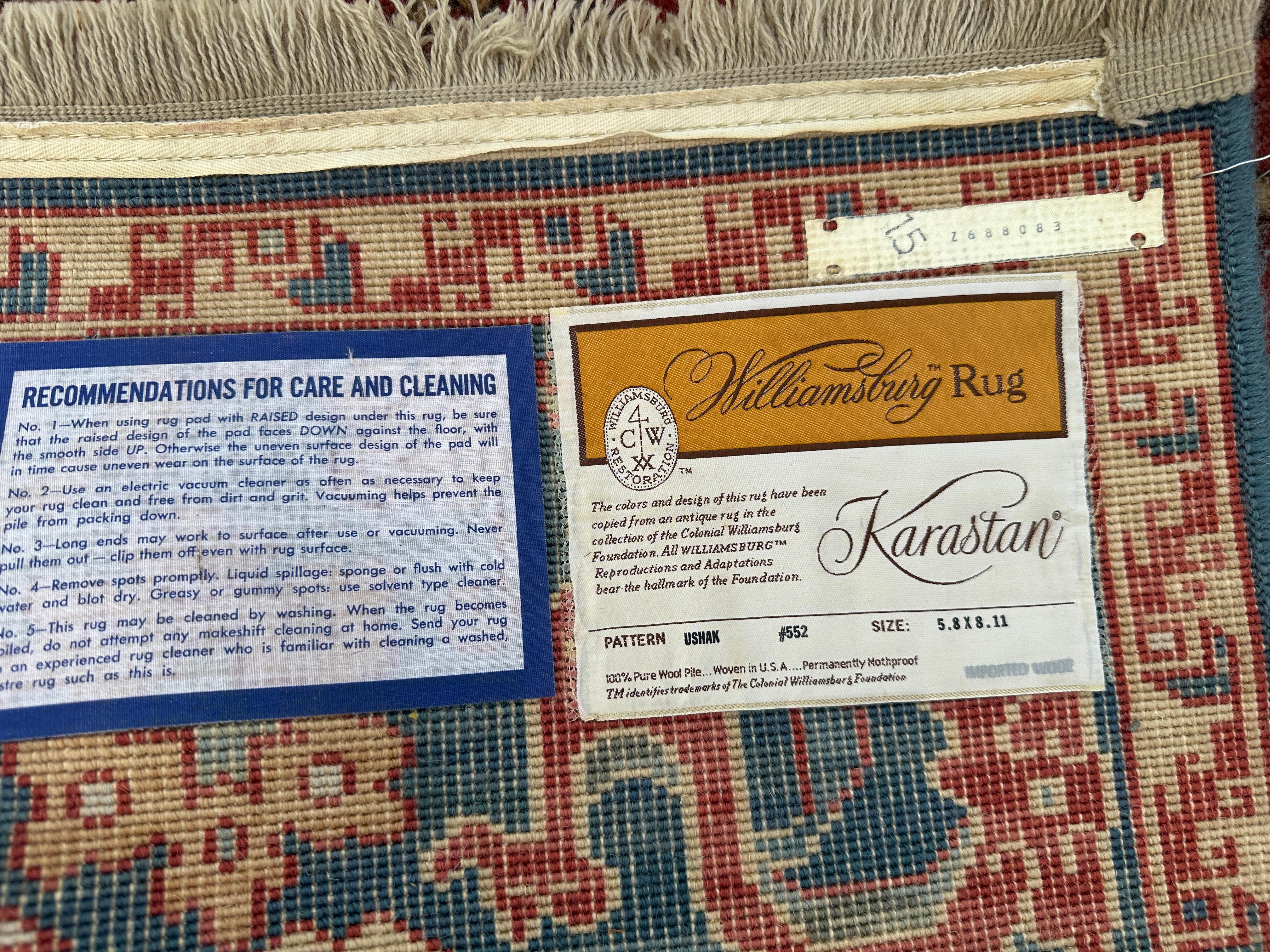 Arts and Crafts Tappeto Karastan antico con design turco Ushak - RR5238 in vendita