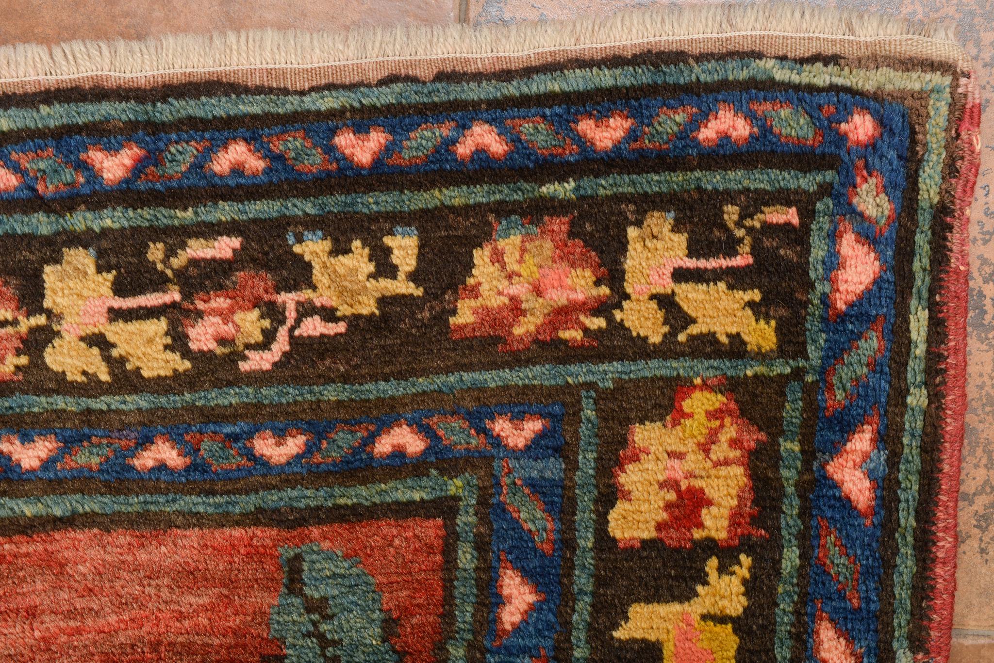 Antique Karebagh or Garebagh Caucasian Carpet For Sale 1