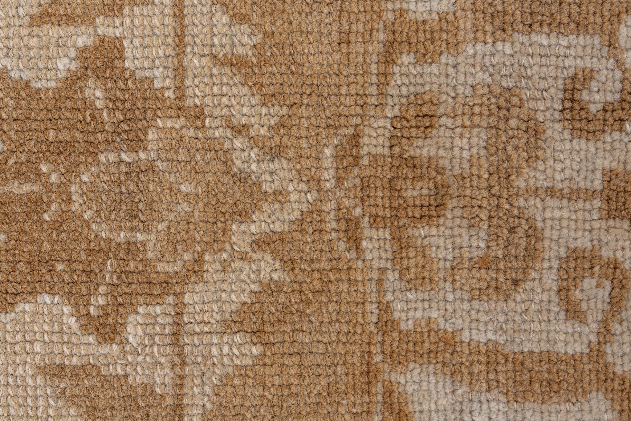 20th Century Antique Kars Rug with Detailed Borders in Earthy Tones For Sale