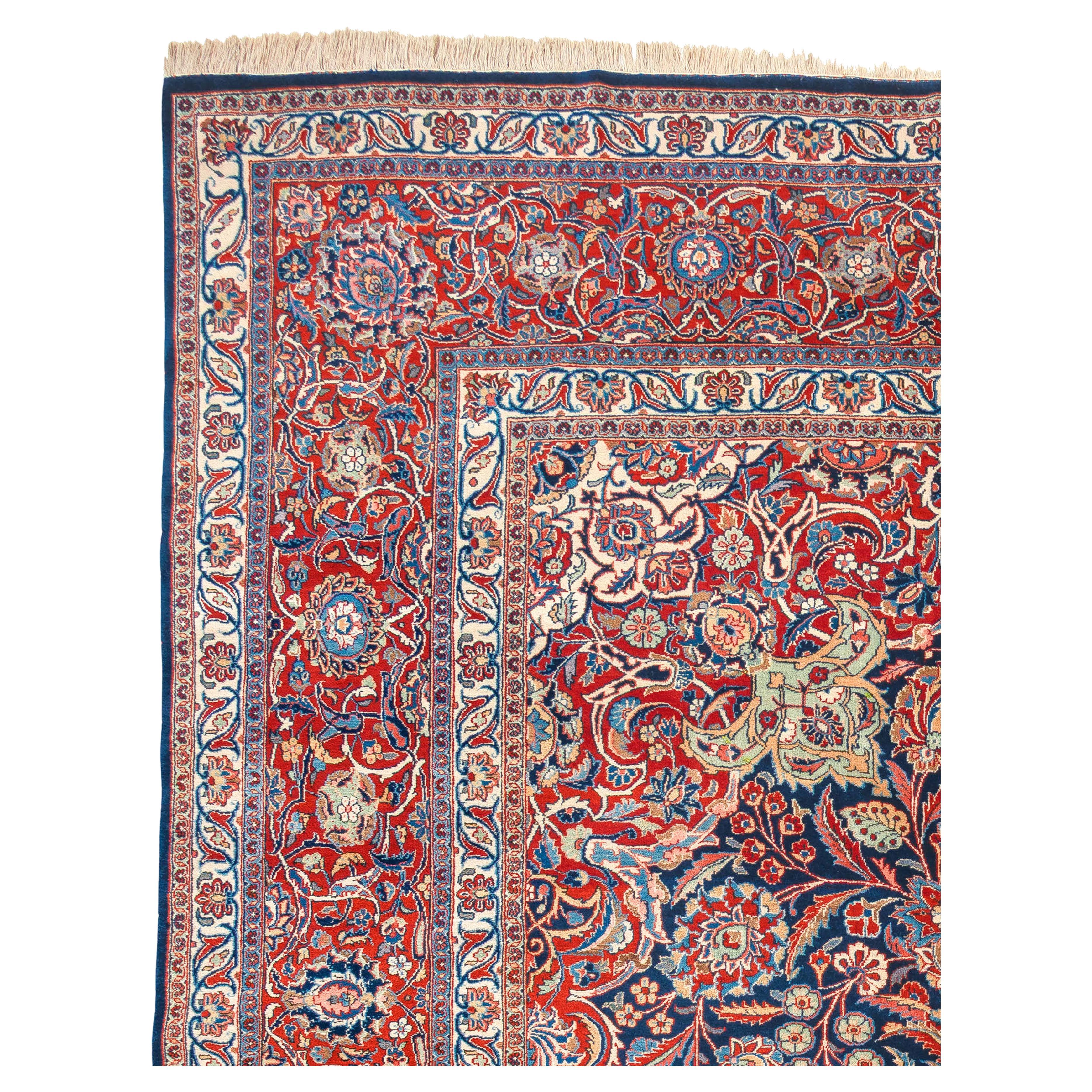 Antique Kashan carpet, Early 20th Century For Sale