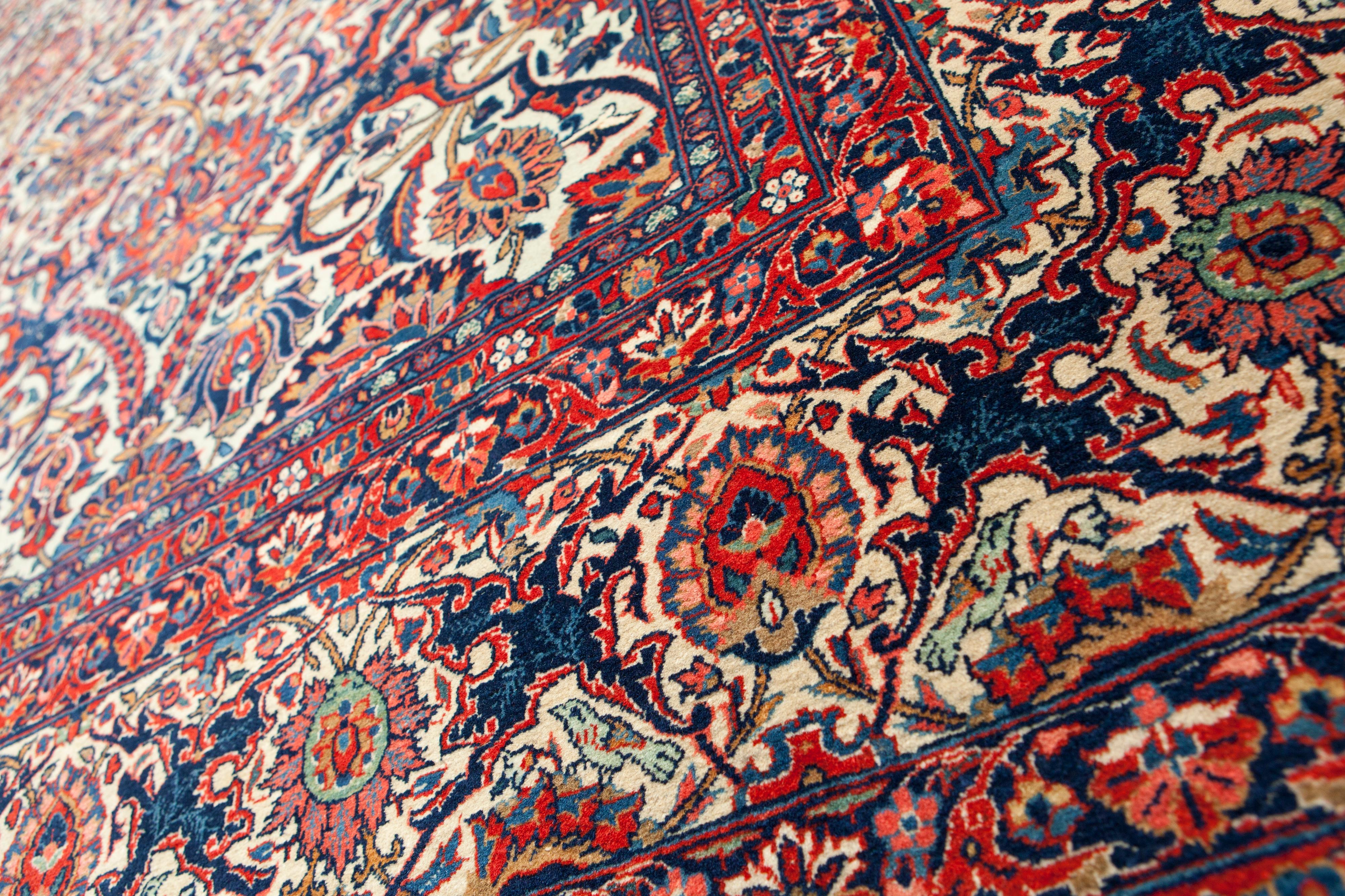 Antiker Kashan Dabir Teppich 364x271cm (Persisch) im Angebot