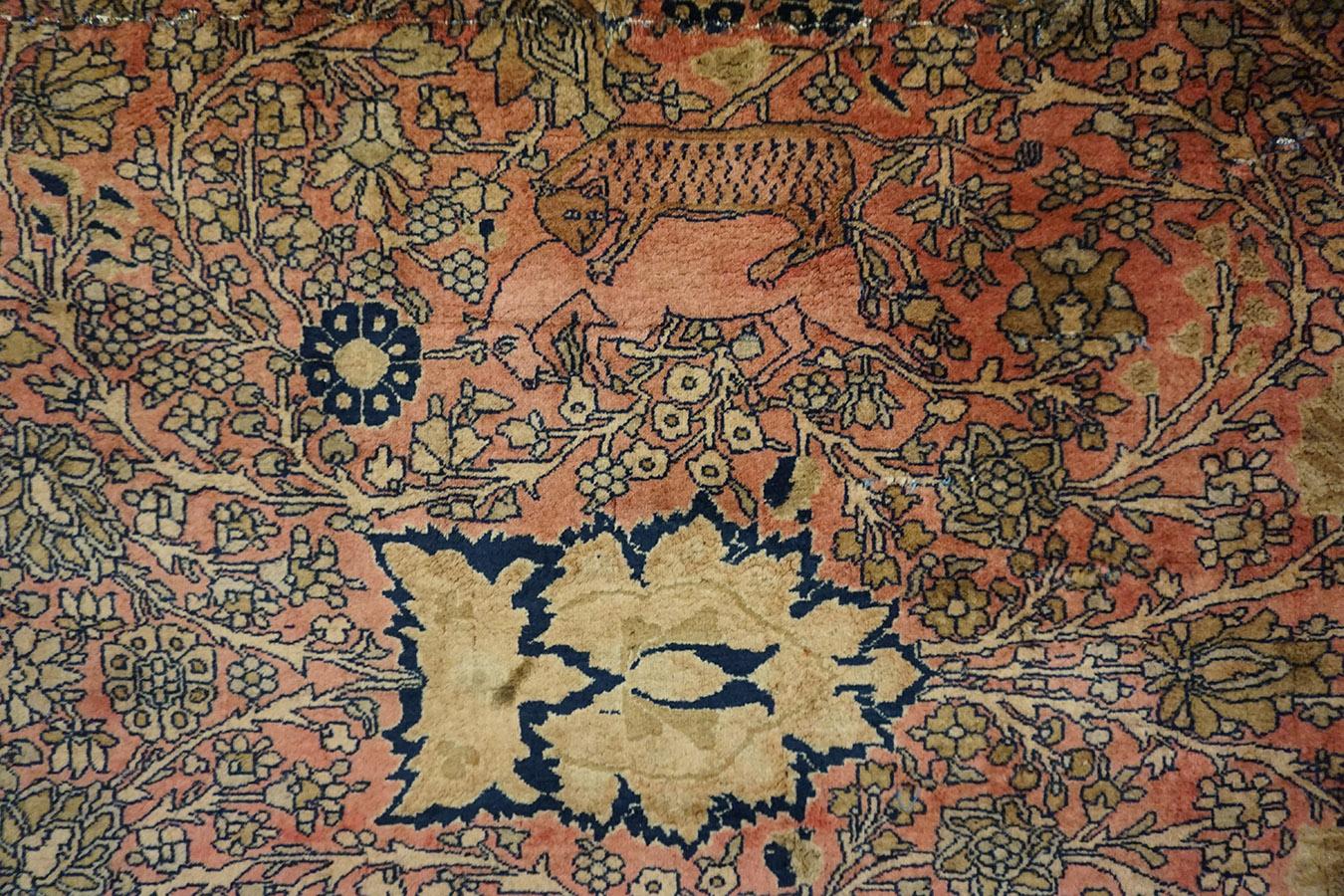 Tappeto persiano Mohtasham Kashan del XIX secolo in vendita 3