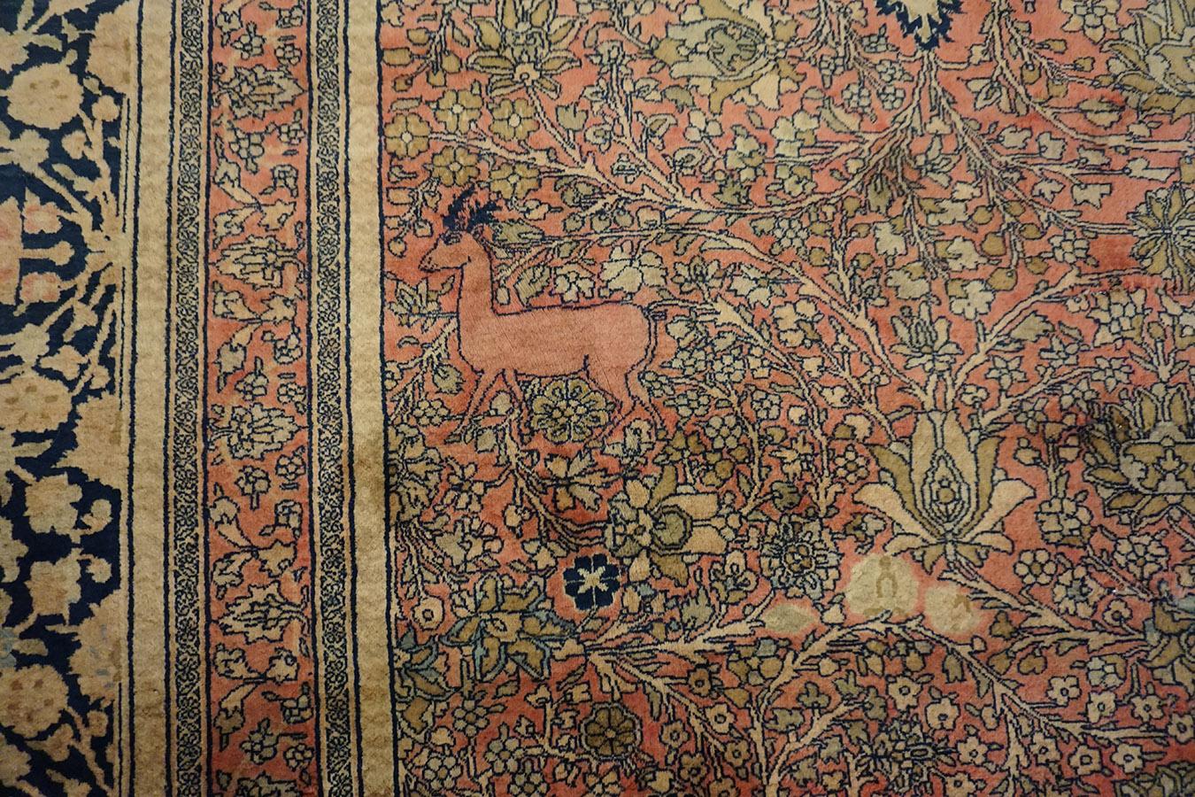 Tappeto persiano Mohtasham Kashan del XIX secolo in vendita 5