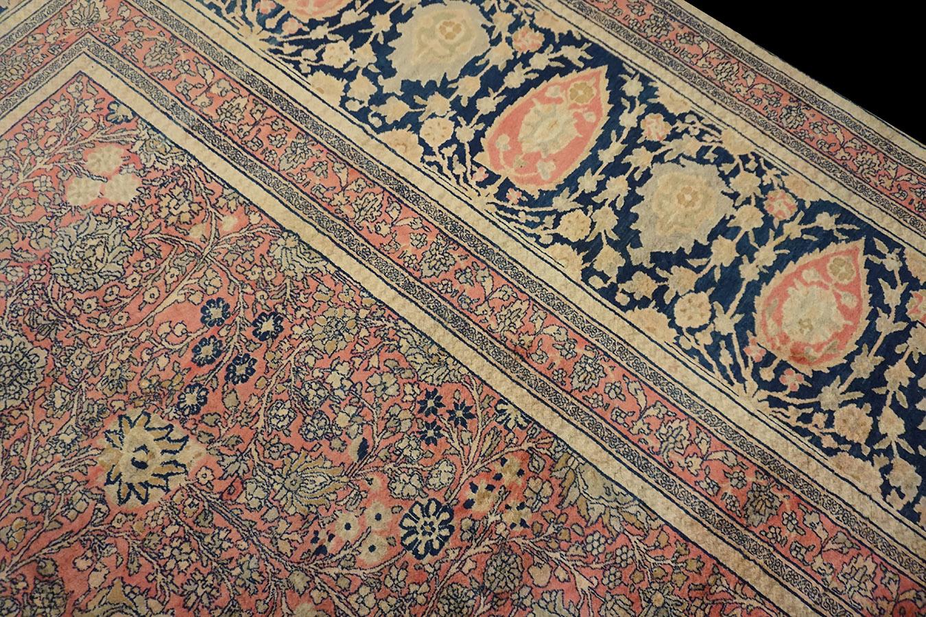 Tappeto persiano Mohtasham Kashan del XIX secolo in vendita 7