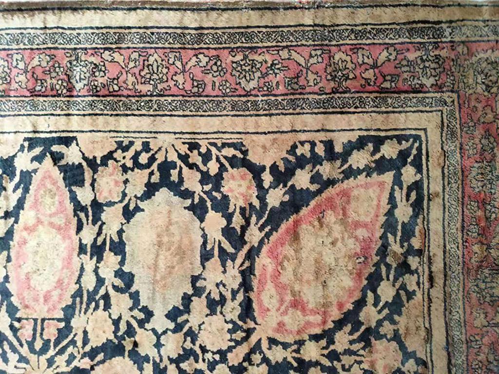 Persiano Tappeto persiano Mohtasham Kashan del XIX secolo in vendita