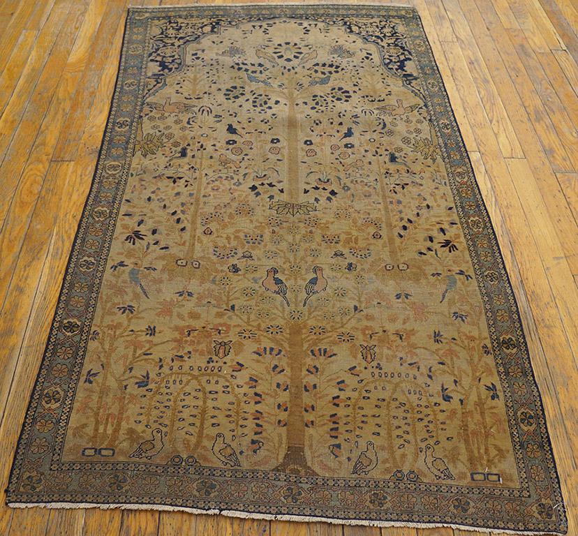 Antique Kashan - Mohtasham rug, size: 3'0