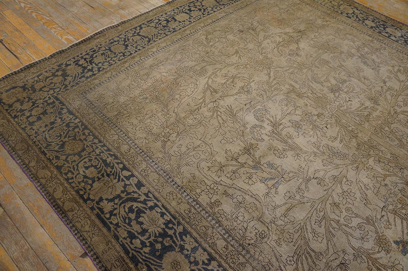 19th Century Persian Mohtasham Kashan Carpet ( 7' 7'' x 10' 3'' - 232 x 313 cm ) For Sale 8