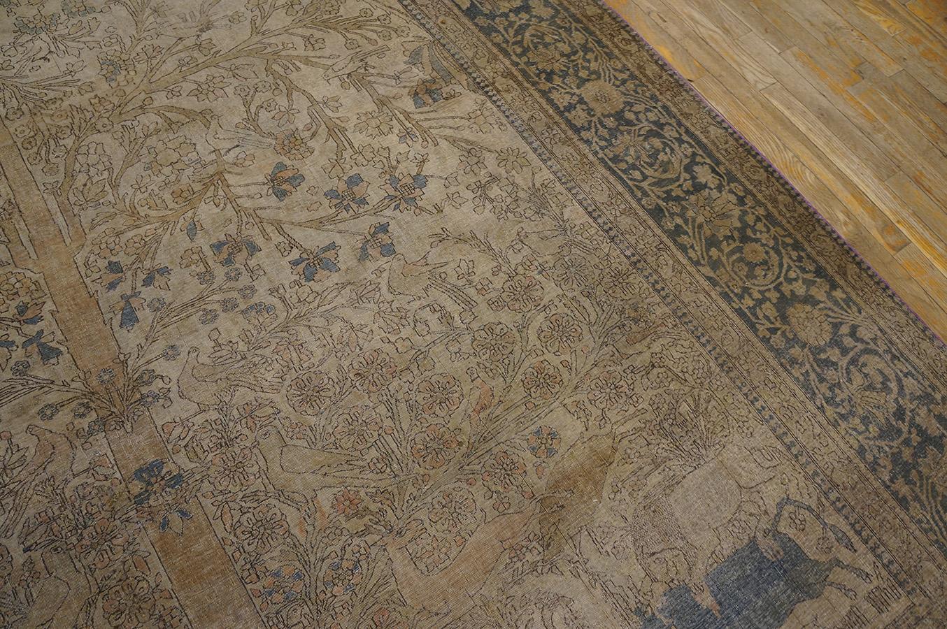 19th Century Persian Mohtasham Kashan Carpet ( 7' 7'' x 10' 3'' - 232 x 313 cm ) For Sale 2
