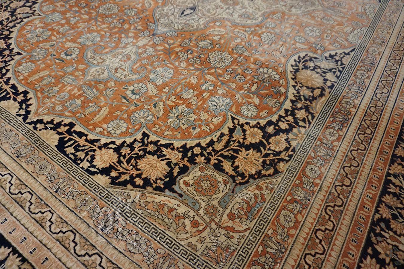 Persischer Mohtasham Kashan-Teppich aus dem 19. Jahrhundert ( 8'2'' x 11'4'' - 250 x 345) im Angebot 9