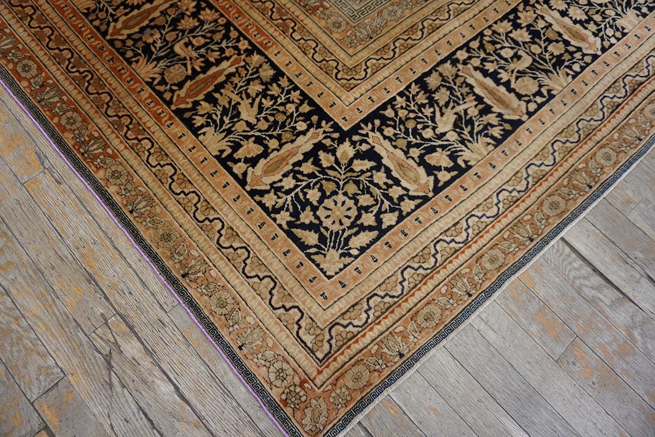 Persischer Mohtasham Kashan-Teppich aus dem 19. Jahrhundert ( 8'2'' x 11'4'' - 250 x 345) (Handgeknüpft) im Angebot