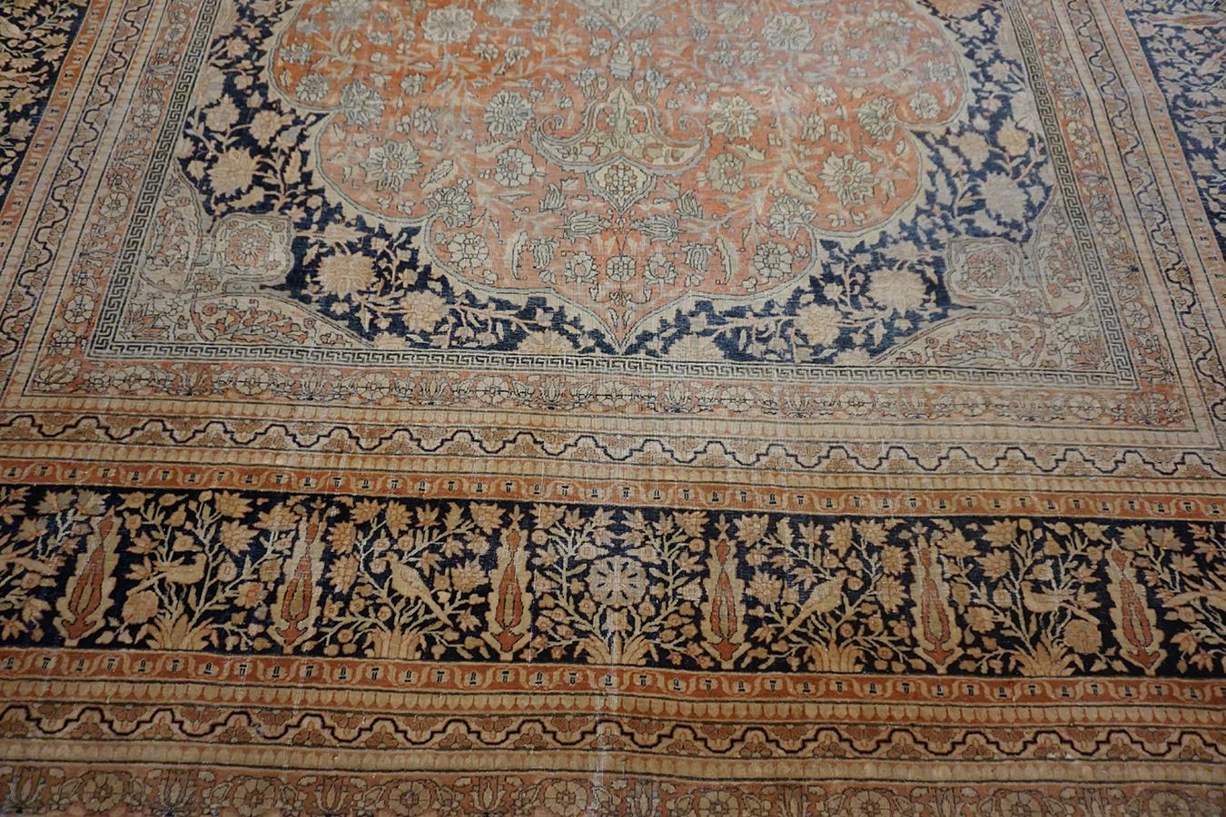 Persischer Mohtasham Kashan-Teppich aus dem 19. Jahrhundert ( 8'2'' x 11'4'' - 250 x 345) im Angebot 1