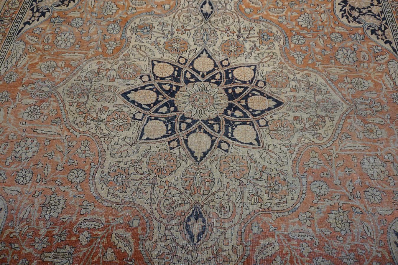 Persischer Mohtasham Kashan-Teppich aus dem 19. Jahrhundert ( 8'2'' x 11'4'' - 250 x 345) im Angebot 2
