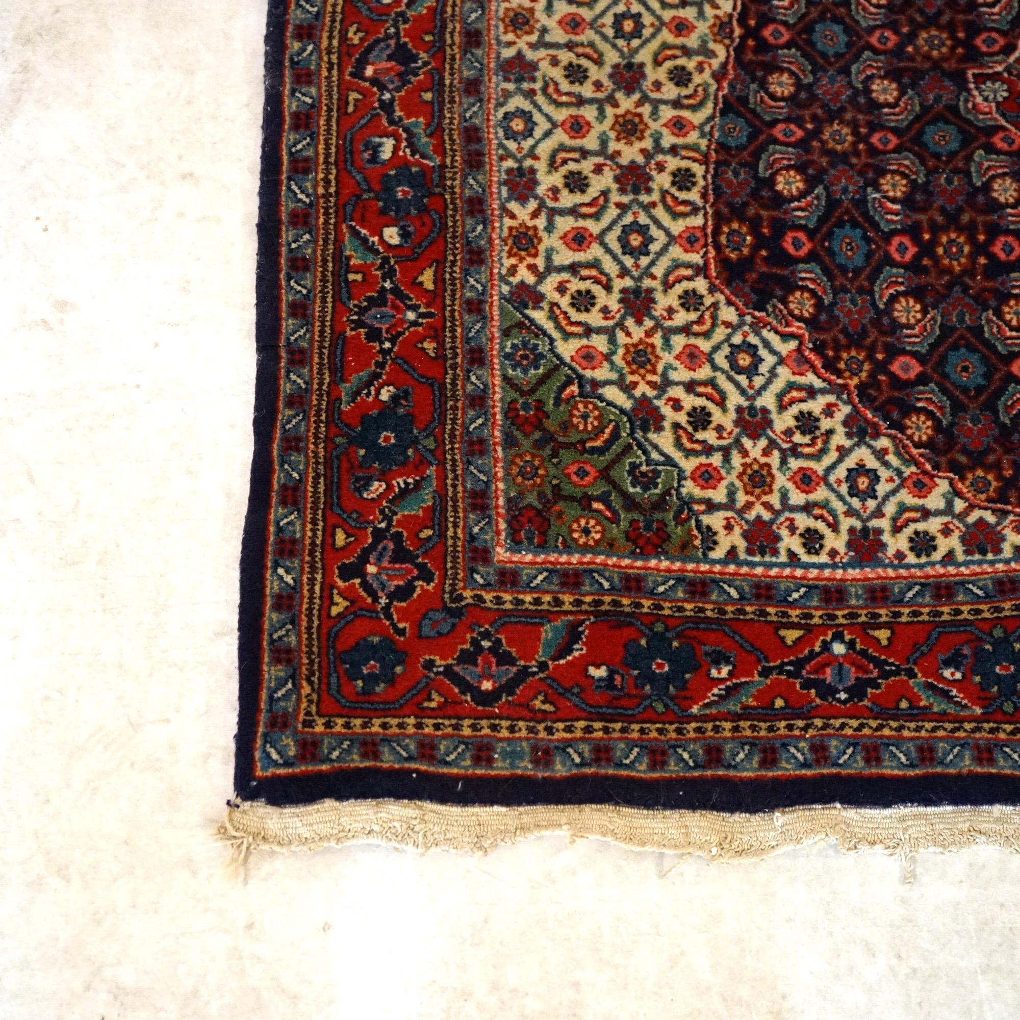 Antique Kashan Oriental Wool Rug Circa 1940 For Sale 3
