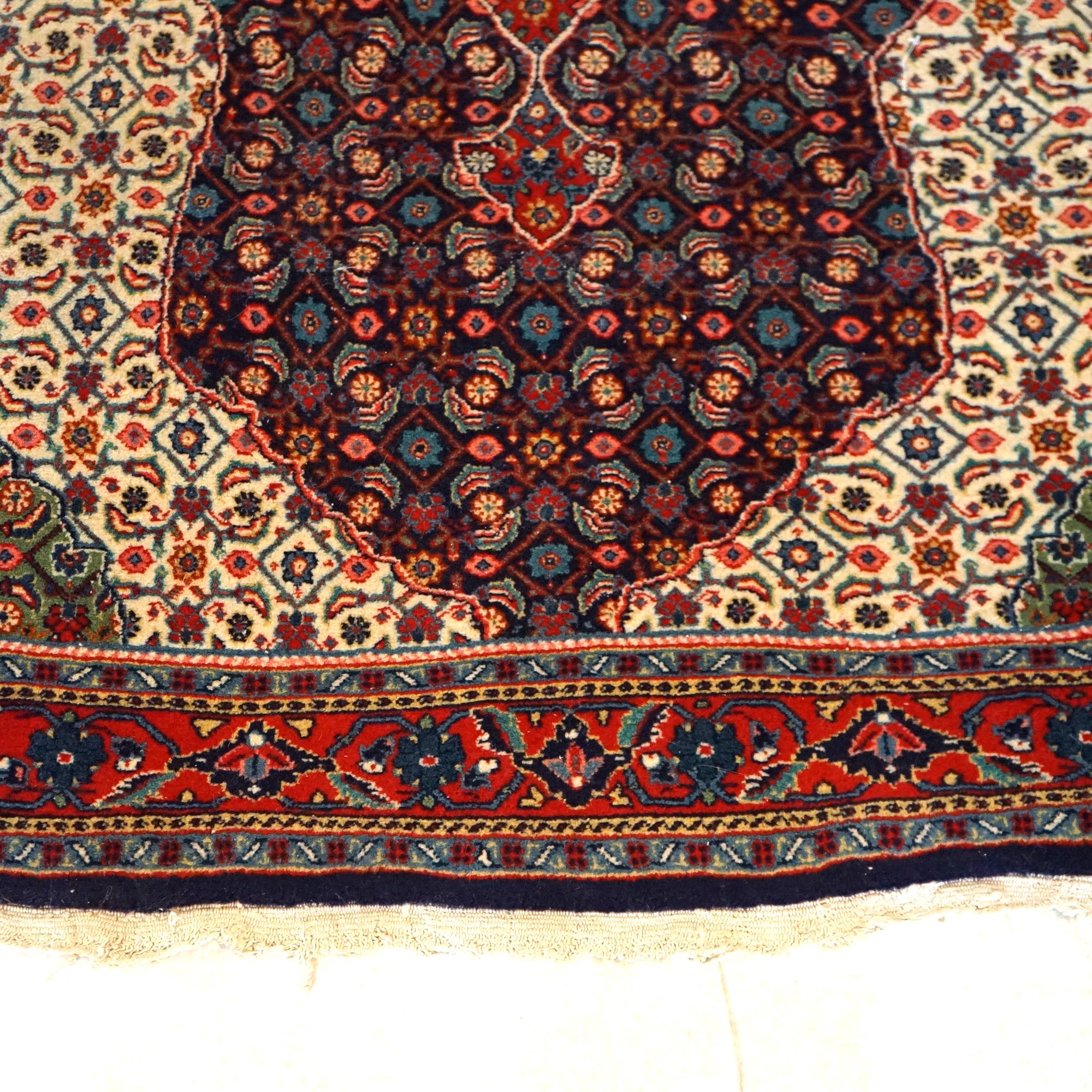 Antique Kashan Oriental Wool Rug Circa 1940 For Sale 4